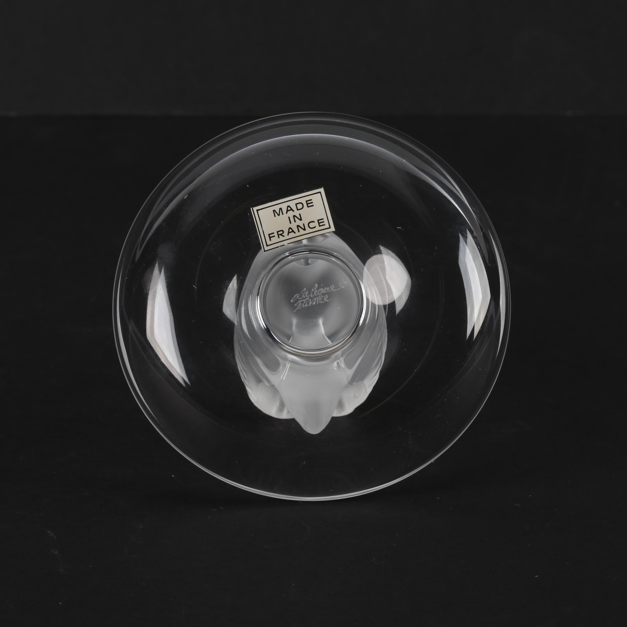 Lalique "Cygne" Crystal Pin Tray