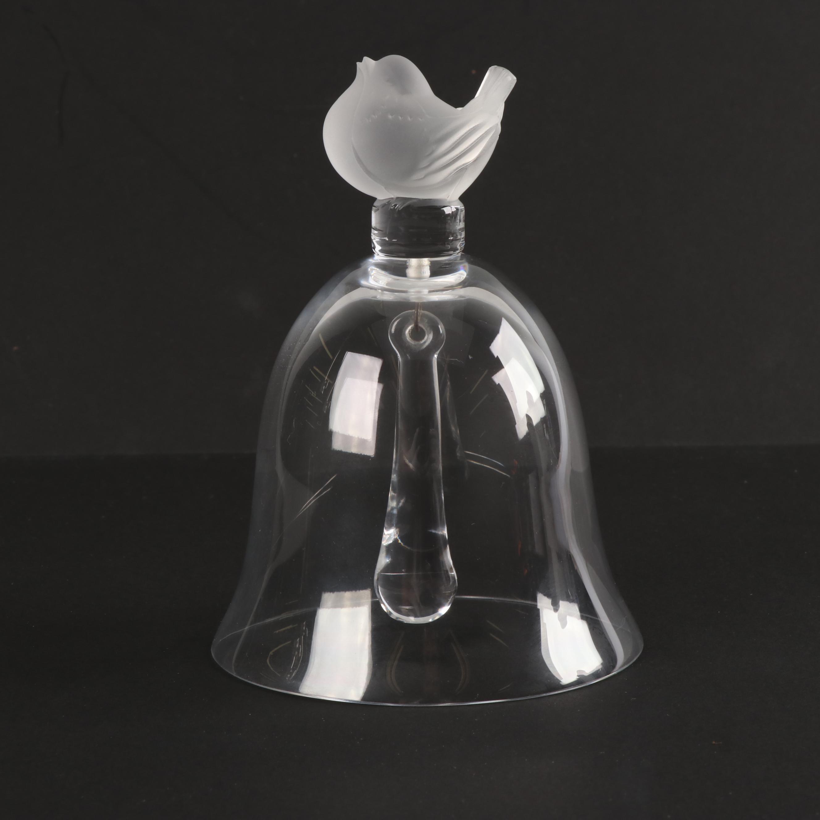 Lalique Crystal "Pinson" Handbell