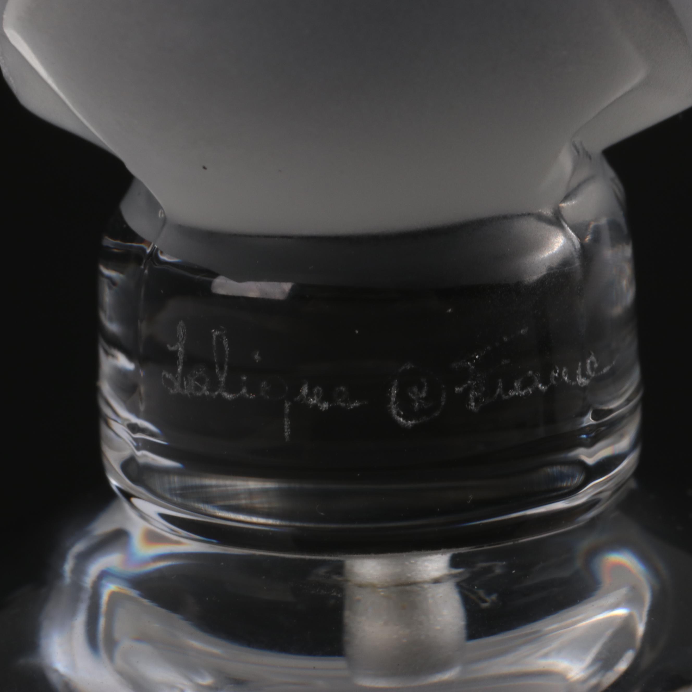 Lalique Crystal "Pinson" Handbell