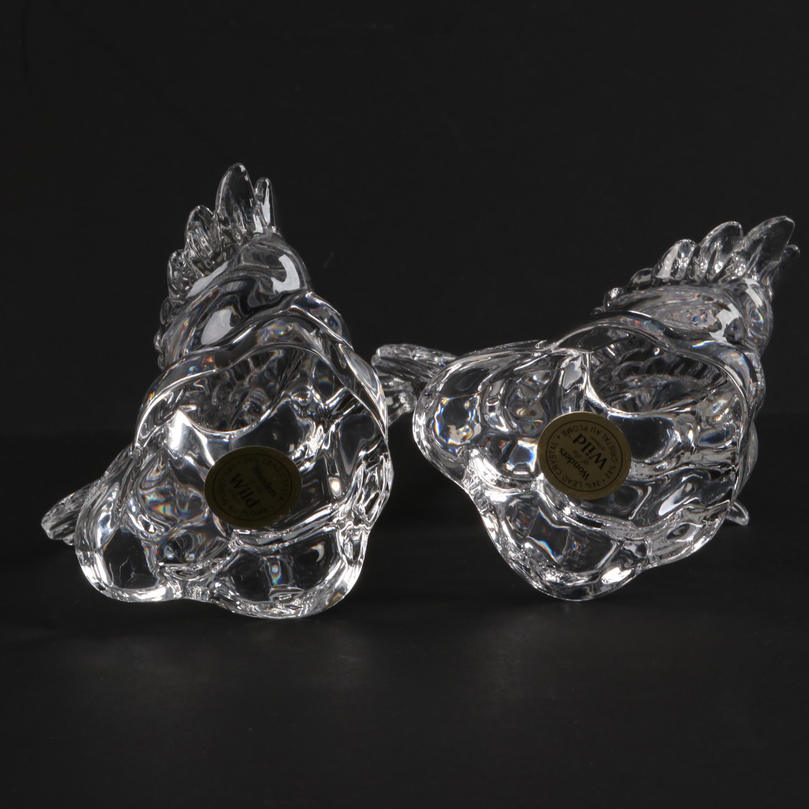Cristal au Plomb "Wonders of the Wild" Crystal Figurines