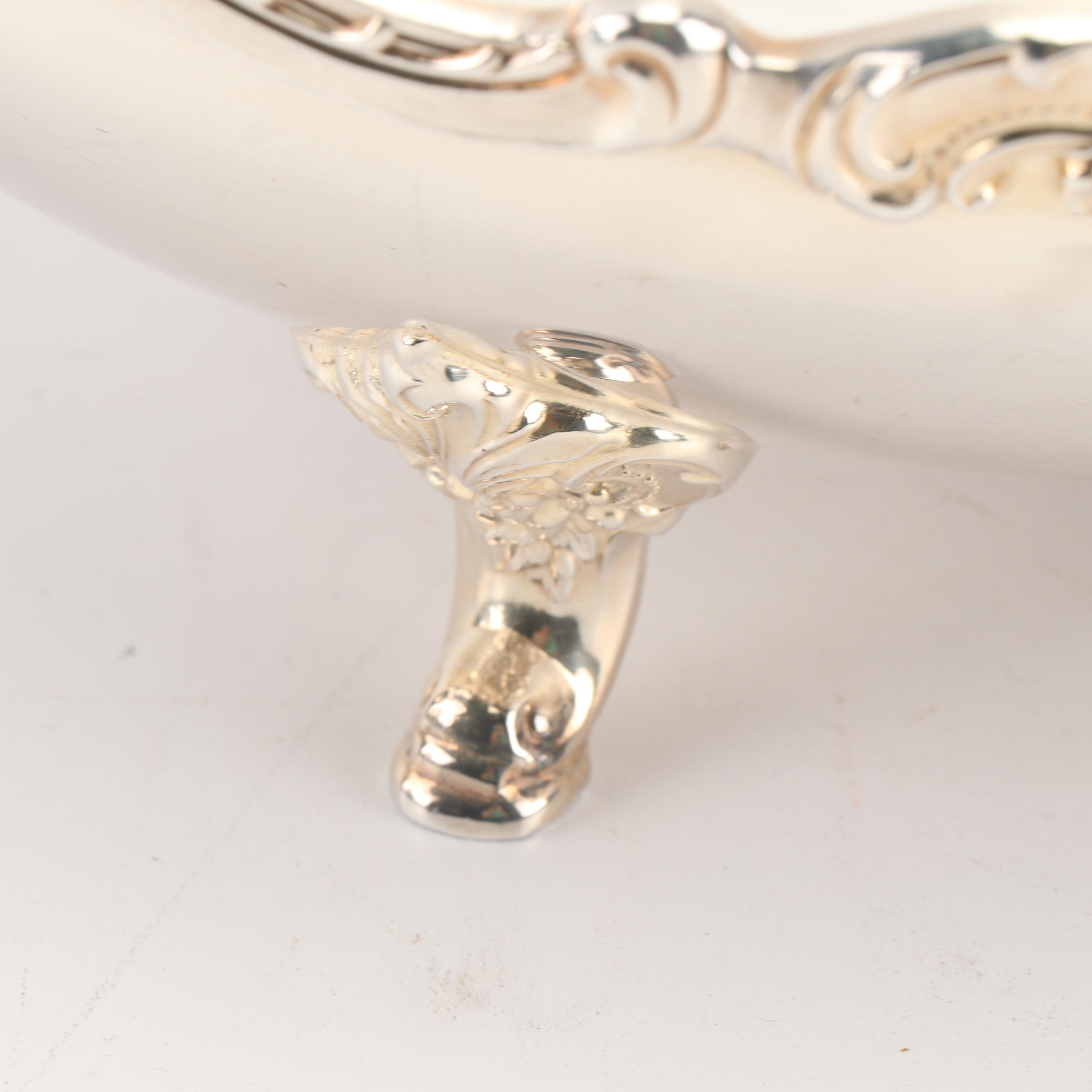 Wallace Silversmiths "Baroque" Silver Plate Footed Centerpiece Bowl