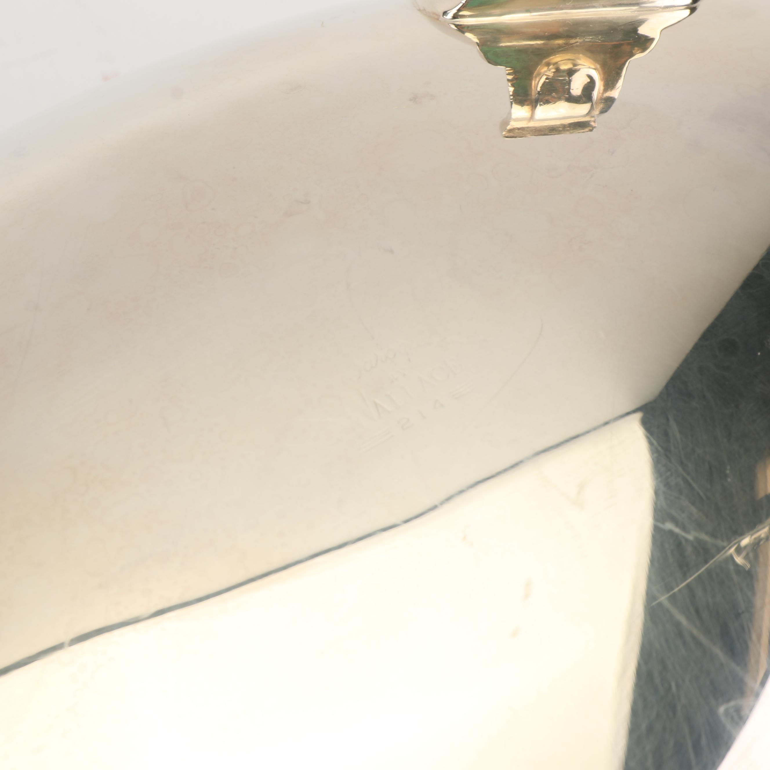 Wallace Silversmiths "Baroque" Silver Plate Footed Centerpiece Bowl