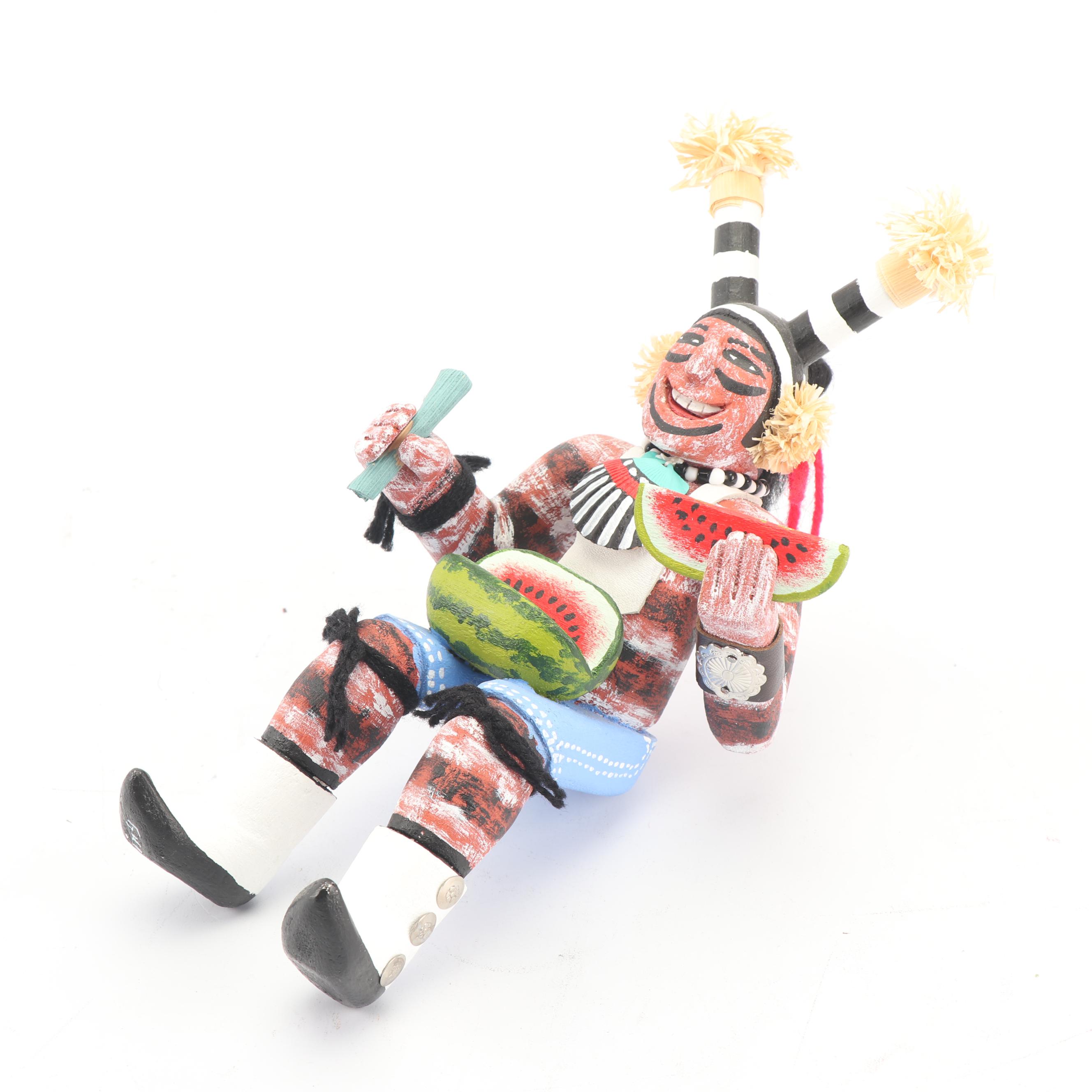 Fletcher Healing Kachina Doll "Seated Hano Clown"