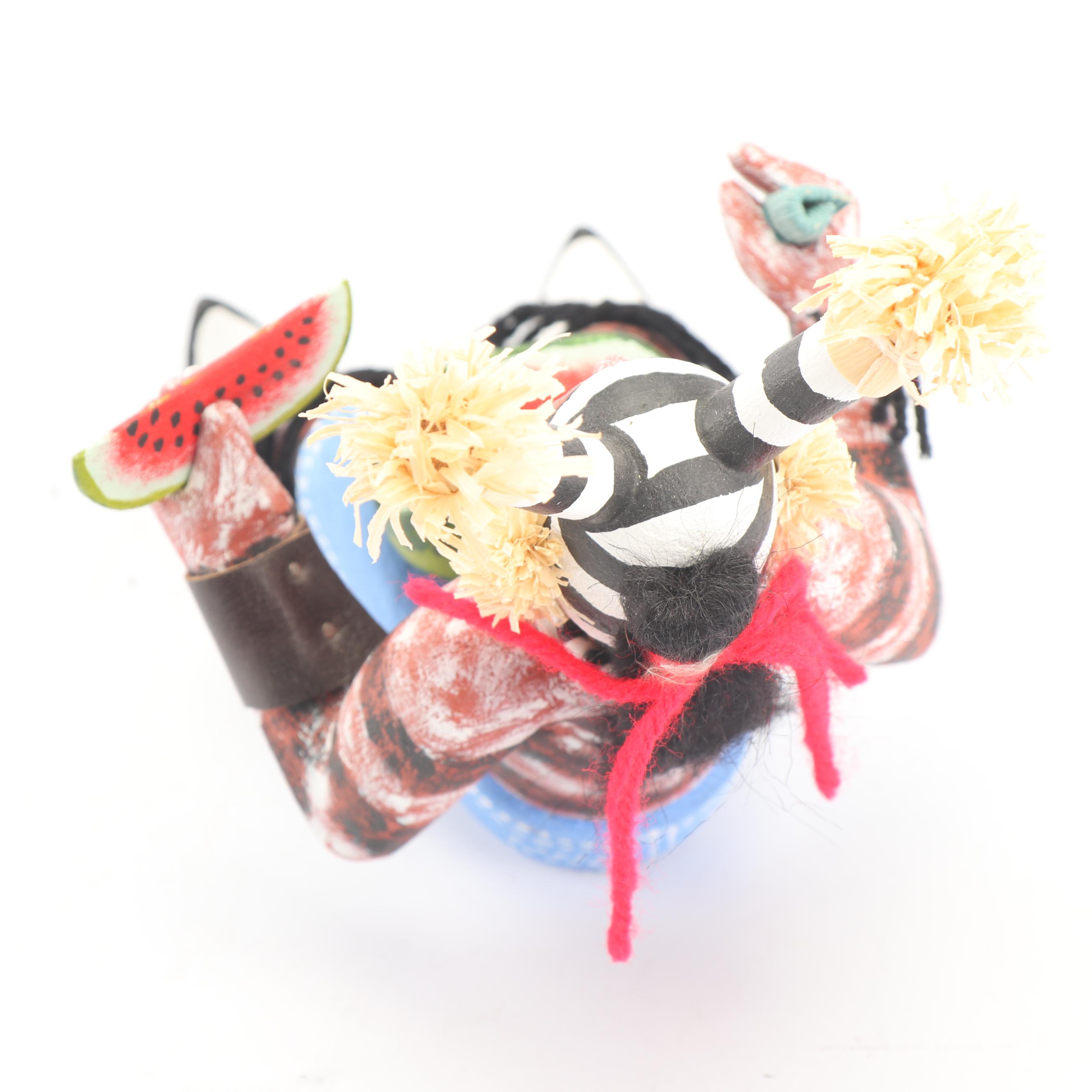 Fletcher Healing Kachina Doll "Seated Hano Clown"