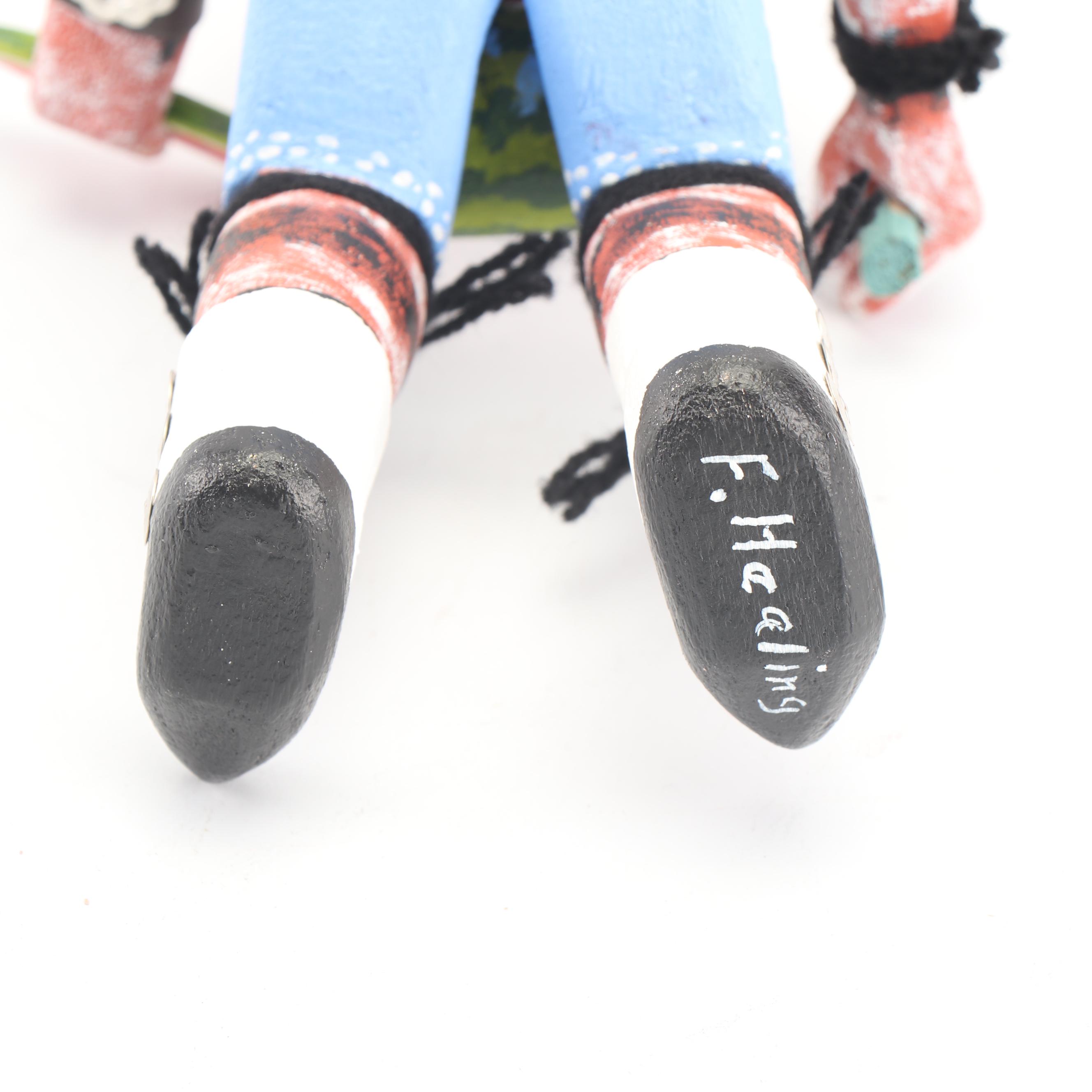 Fletcher Healing Kachina Doll "Seated Hano Clown"