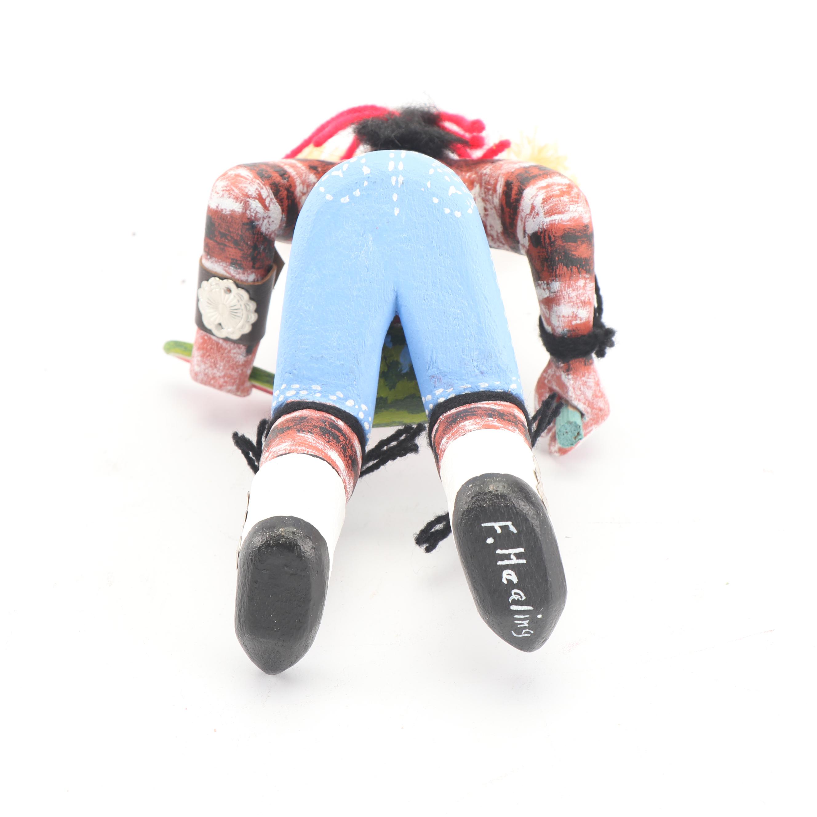 Fletcher Healing Kachina Doll "Seated Hano Clown"