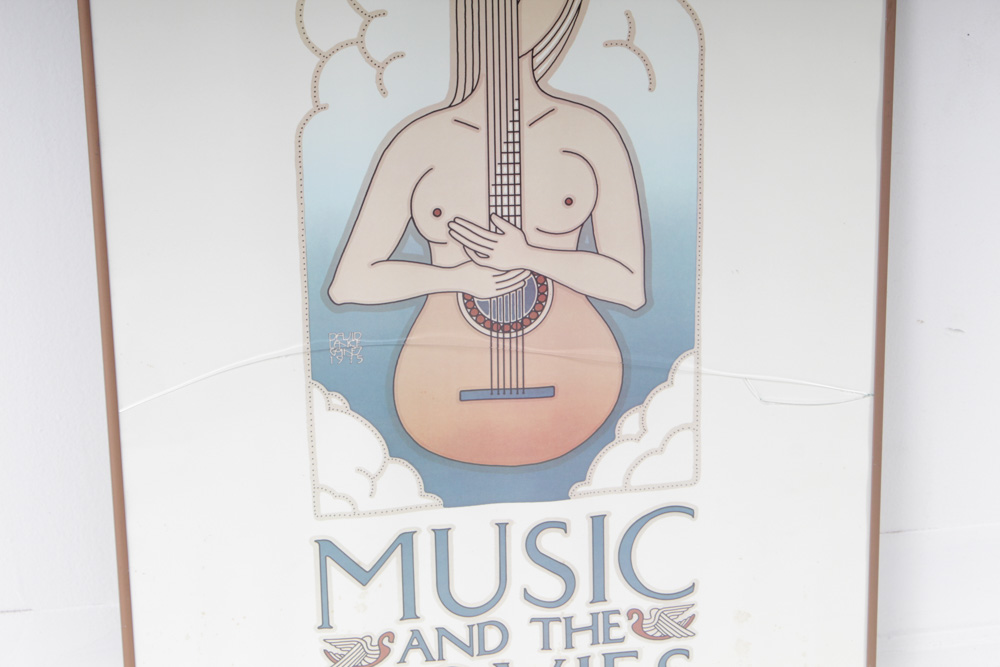 David Lance Goines Music and the Movies 1975 Festival Poster