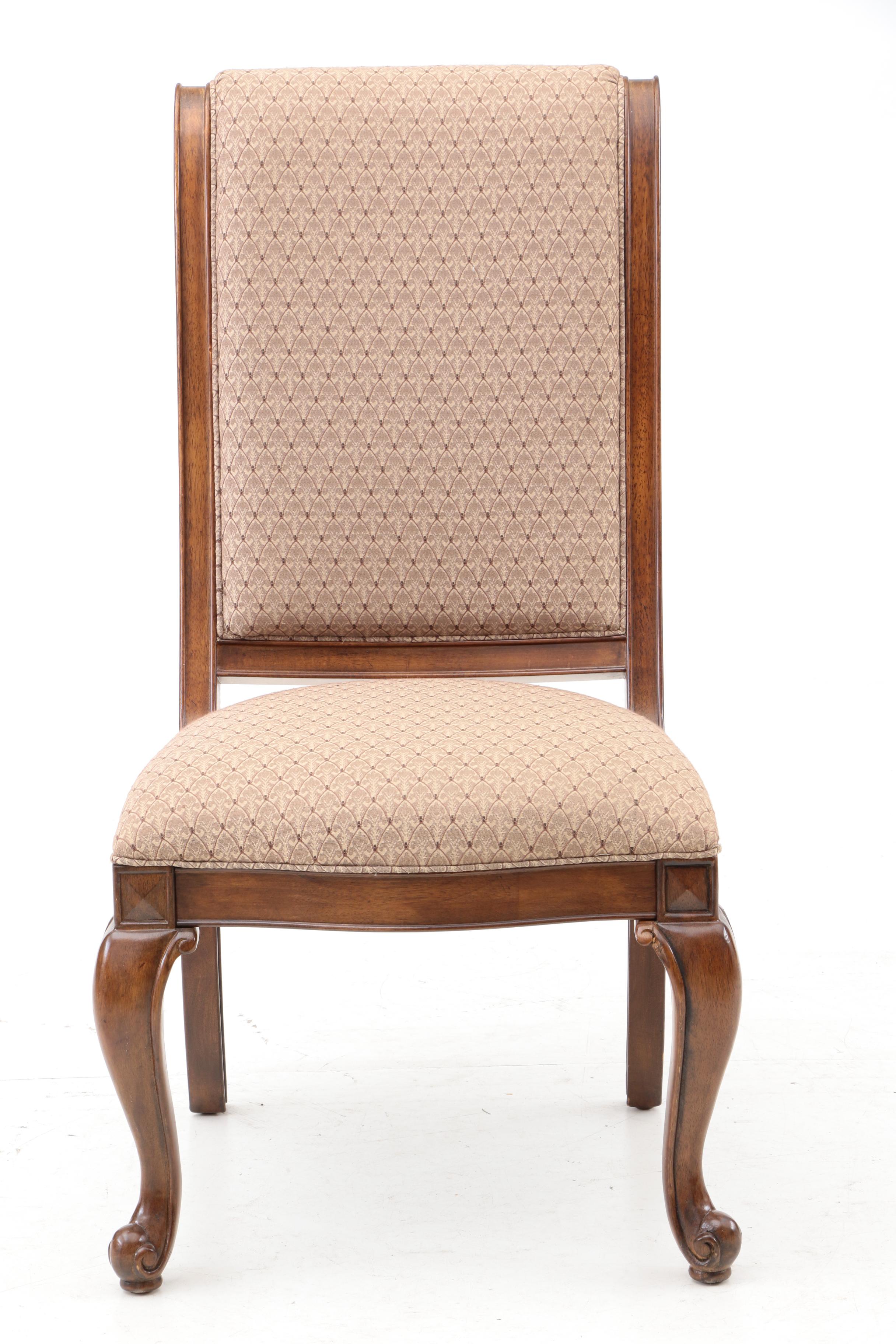 French Provincial Style Upholstered Side Chairs by American Drew