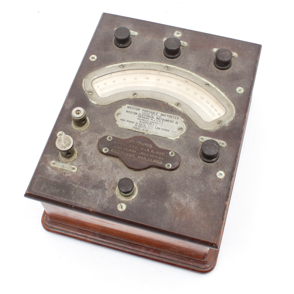 Antique Weston Electric Company Portable Wattmeter