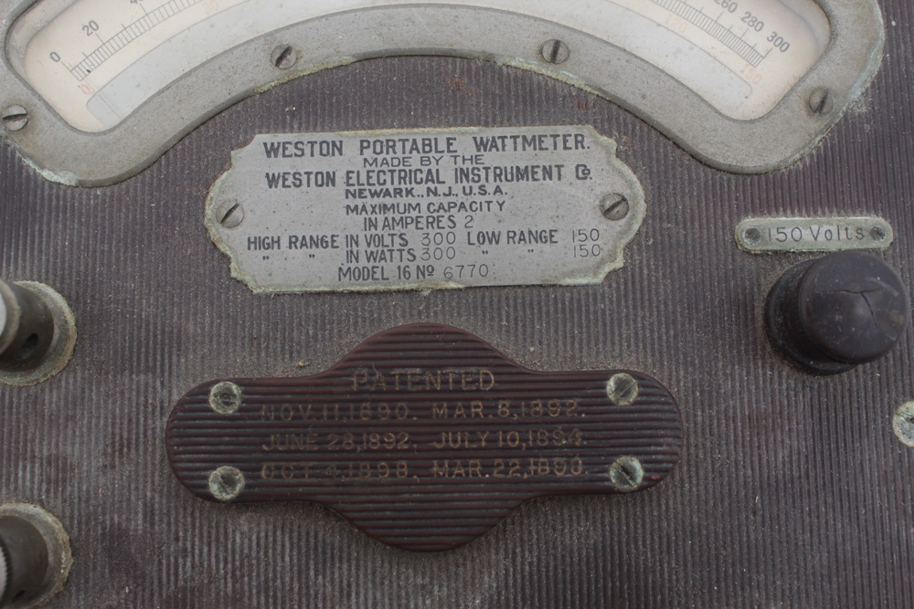 Antique Weston Electric Company Portable Wattmeter