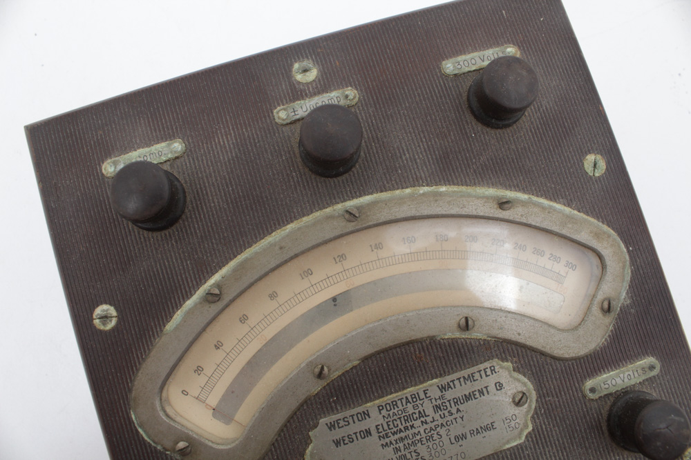 Antique Weston Electric Company Portable Wattmeter