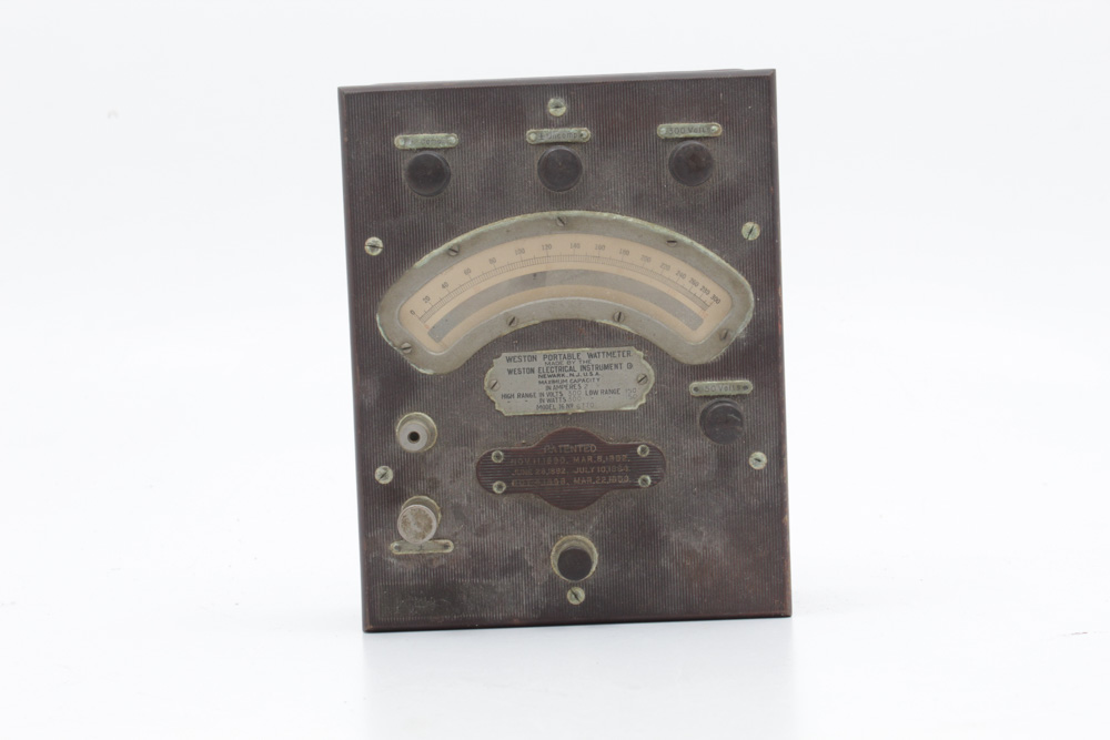 Antique Weston Electric Company Portable Wattmeter