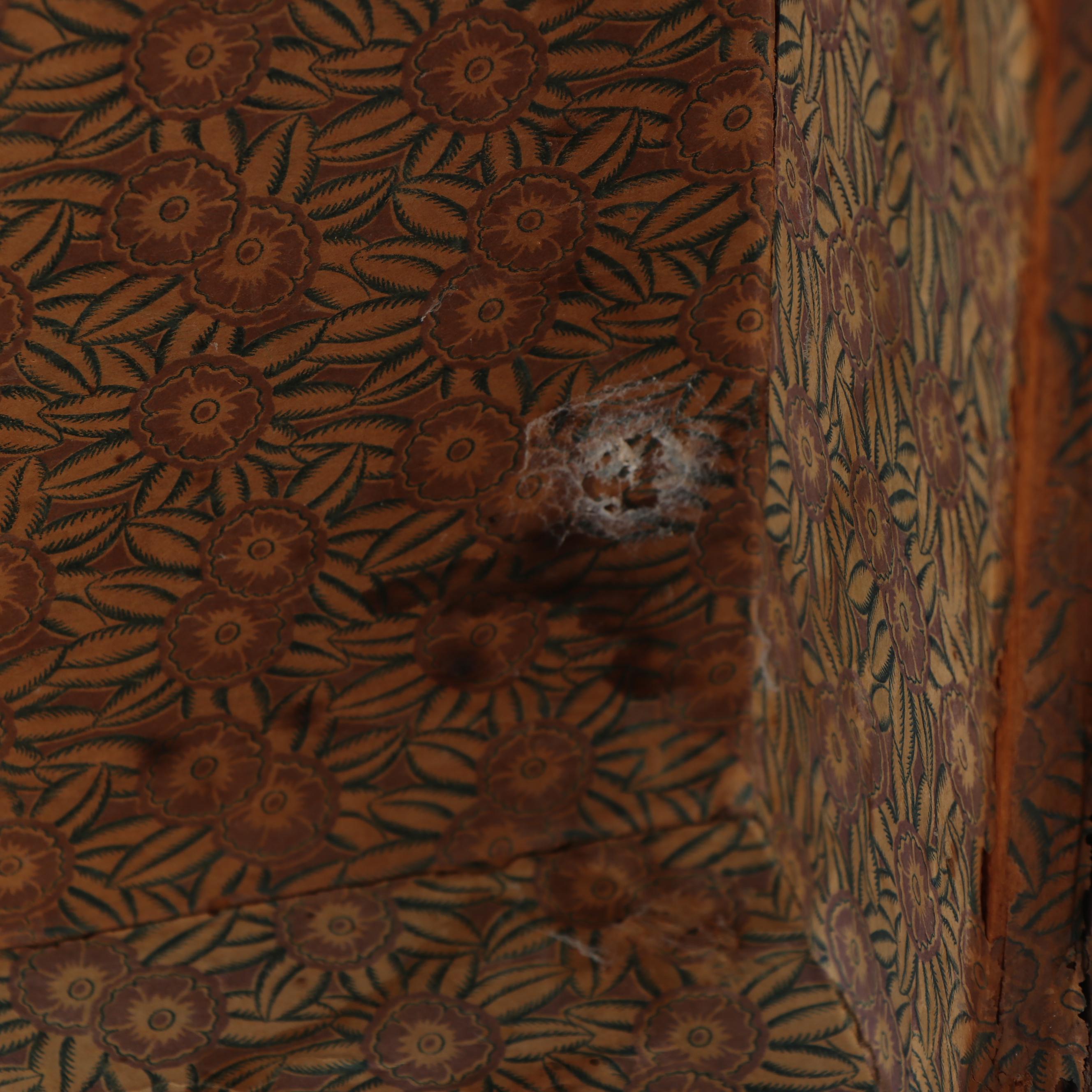 Vintage Steamer Trunk with Mottled Accents