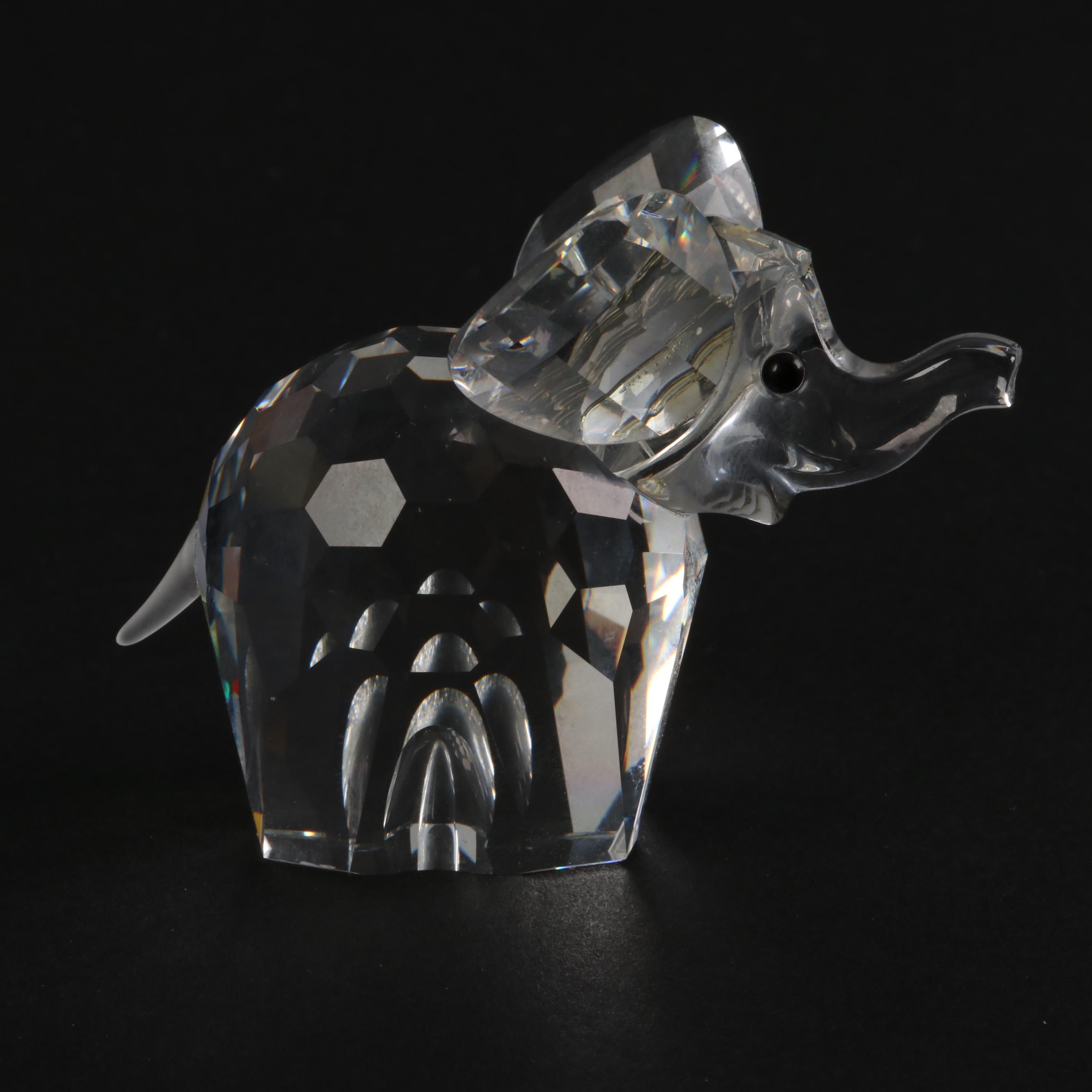 Swarovski Crystal Miniature Blowfish, Elephant and Penguins with Iceberg