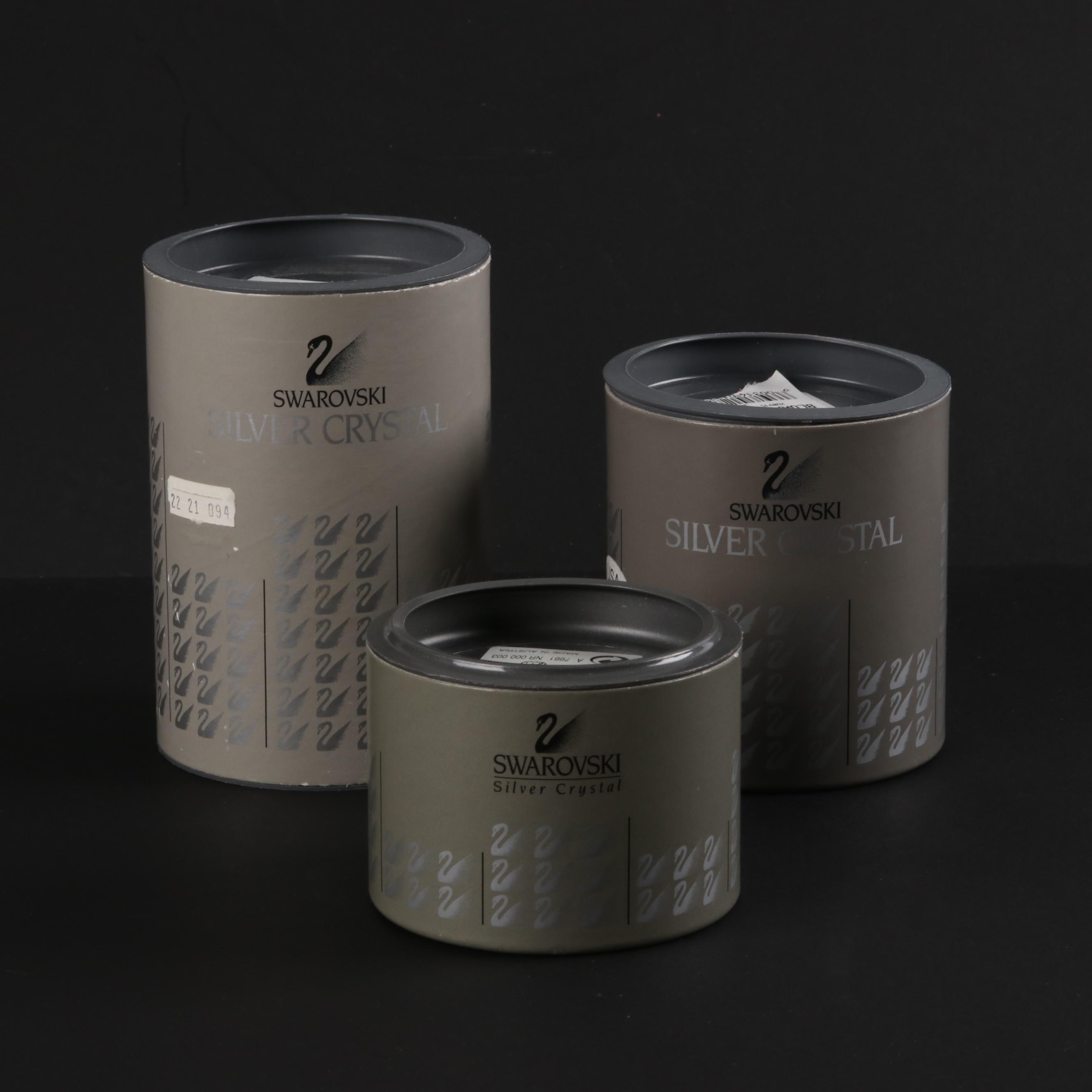 Swarovski Crystal Miniature Blowfish, Elephant and Penguins with Iceberg