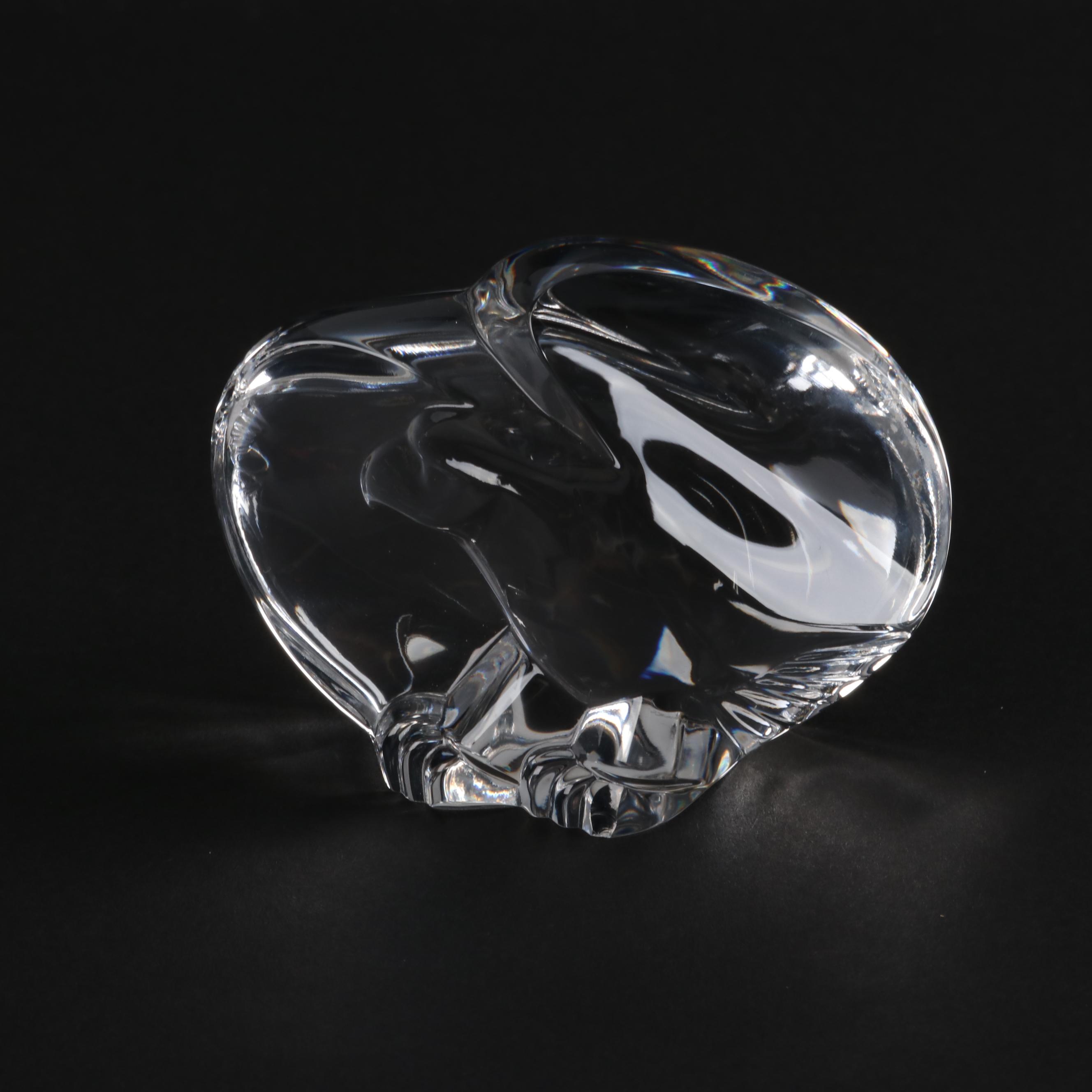 Steuben Glass Eagle Hand Cooler