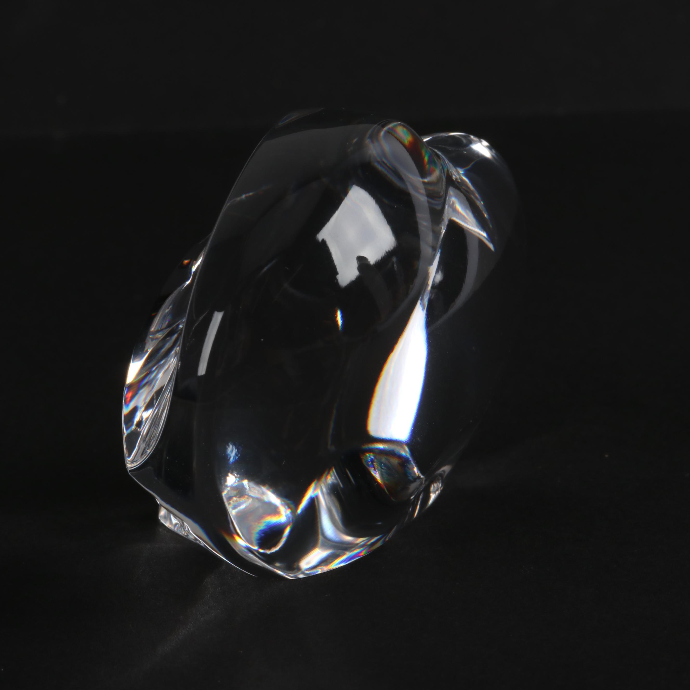 Steuben Glass Eagle Hand Cooler