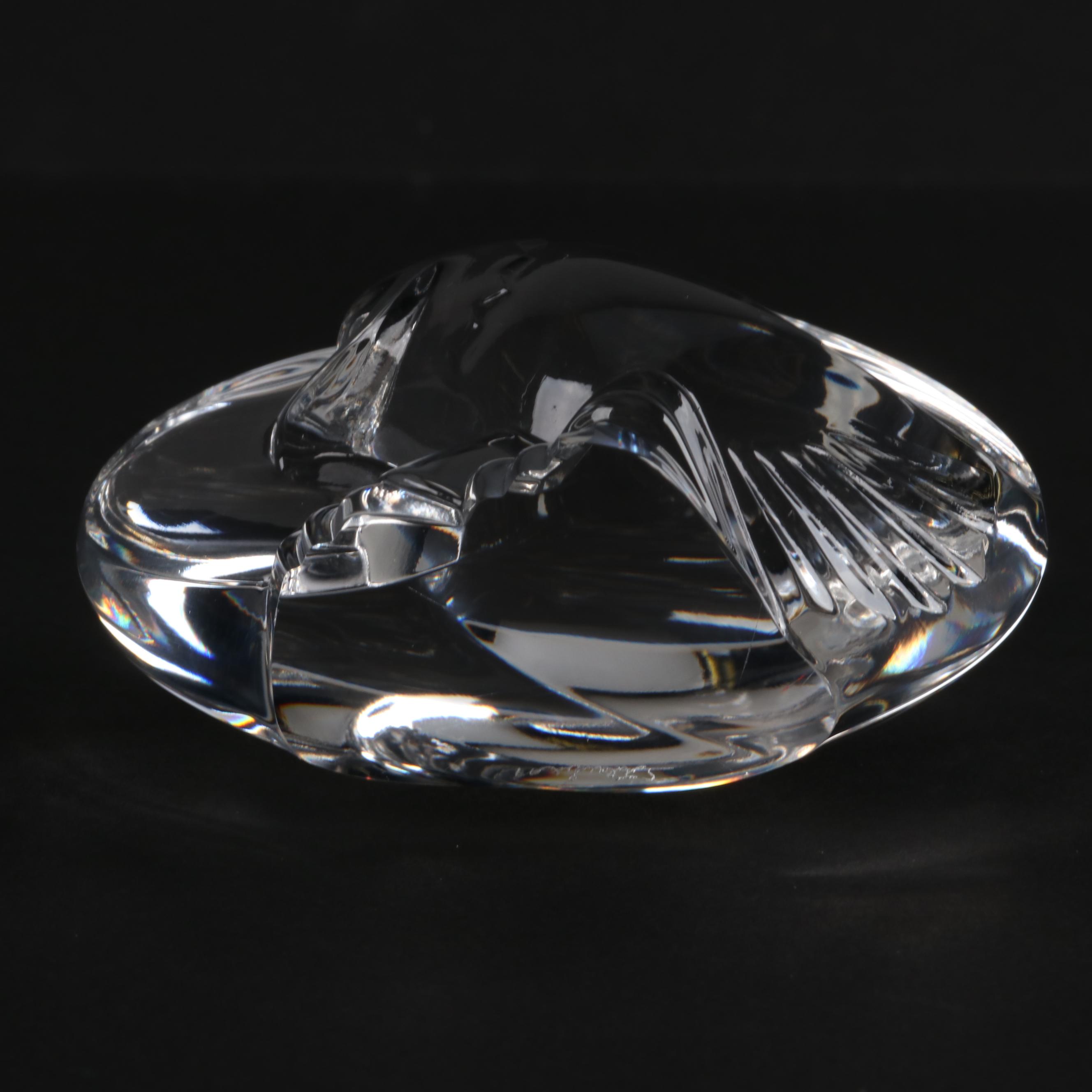 Steuben Glass Eagle Hand Cooler