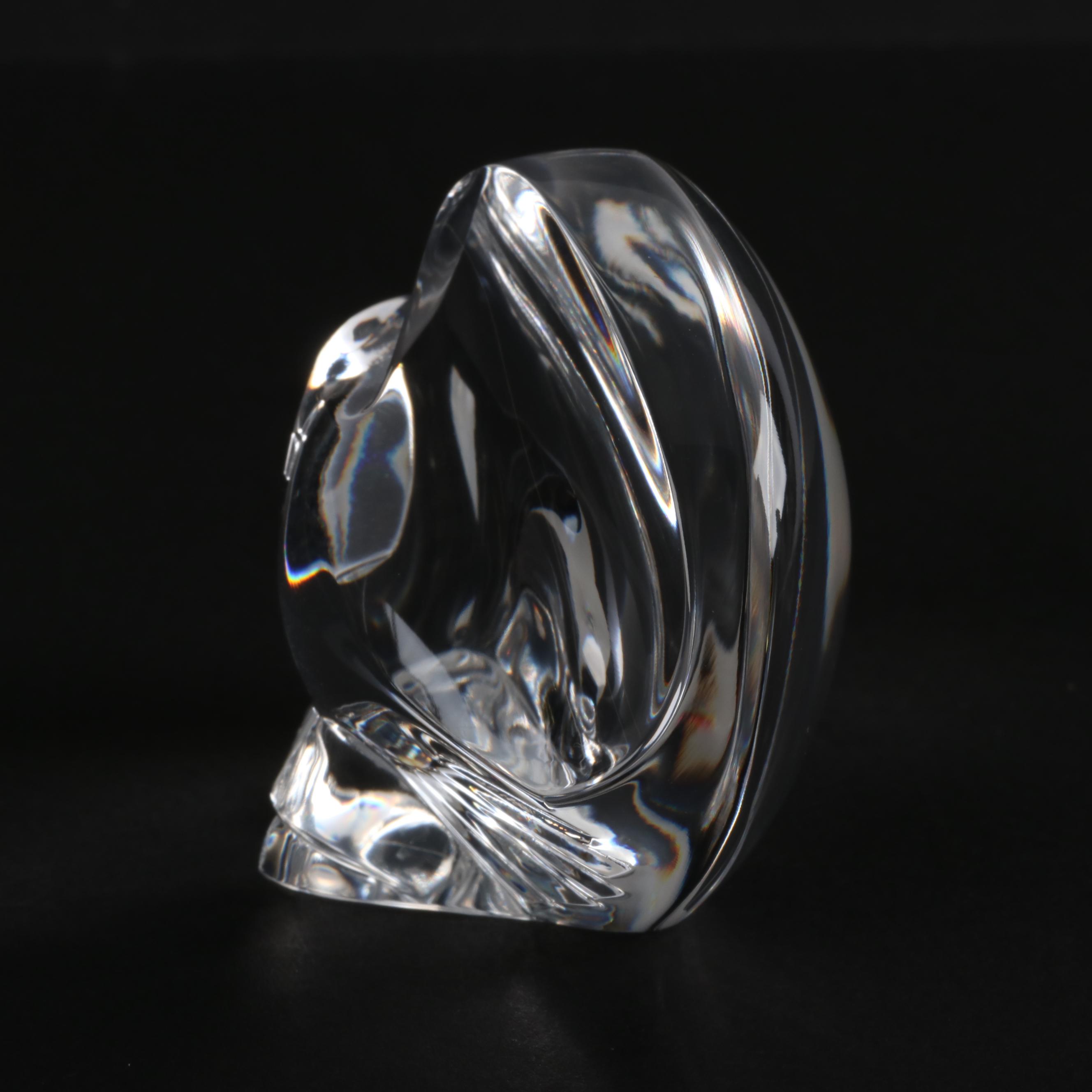 Steuben Glass Eagle Hand Cooler