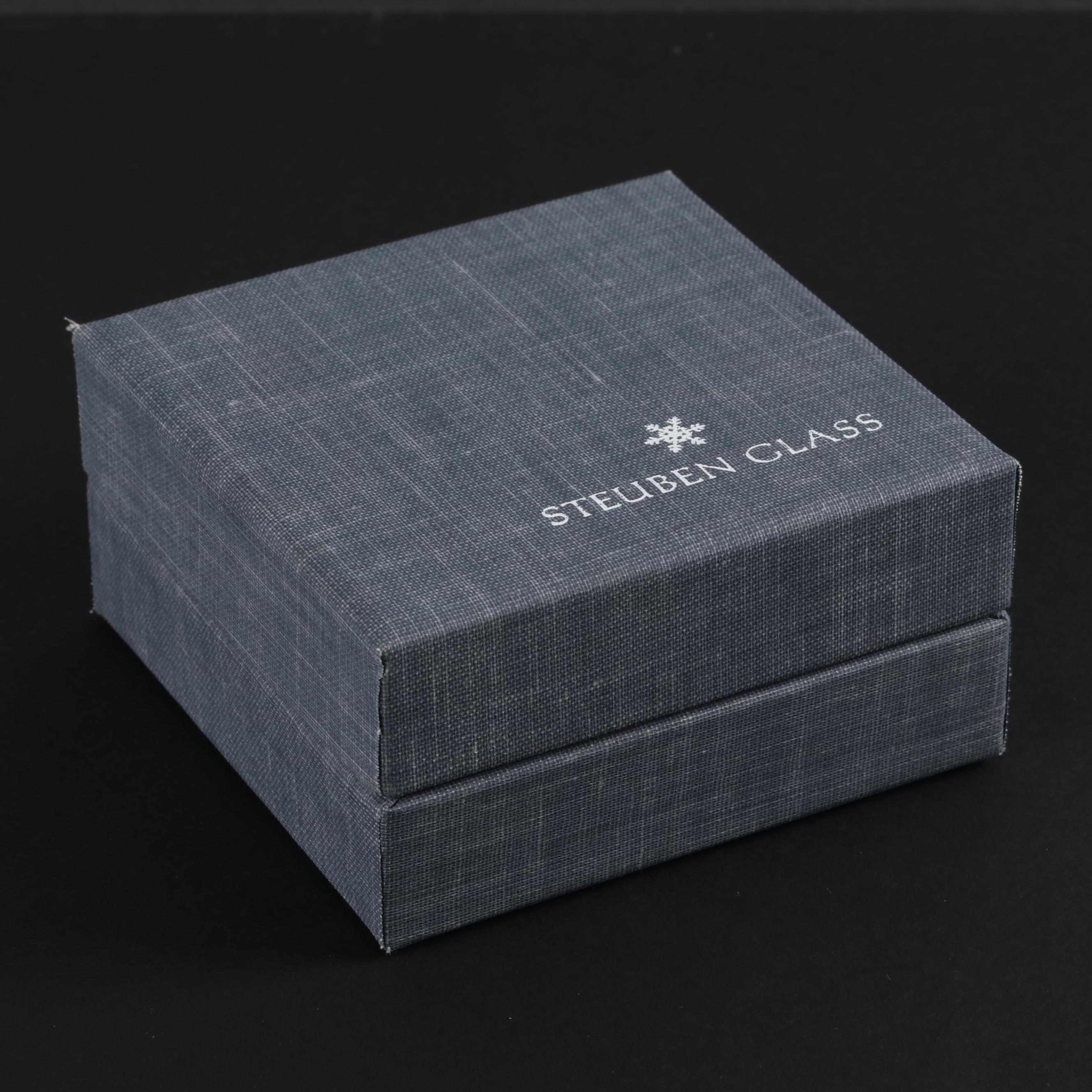 Steuben Glass Eagle Hand Cooler