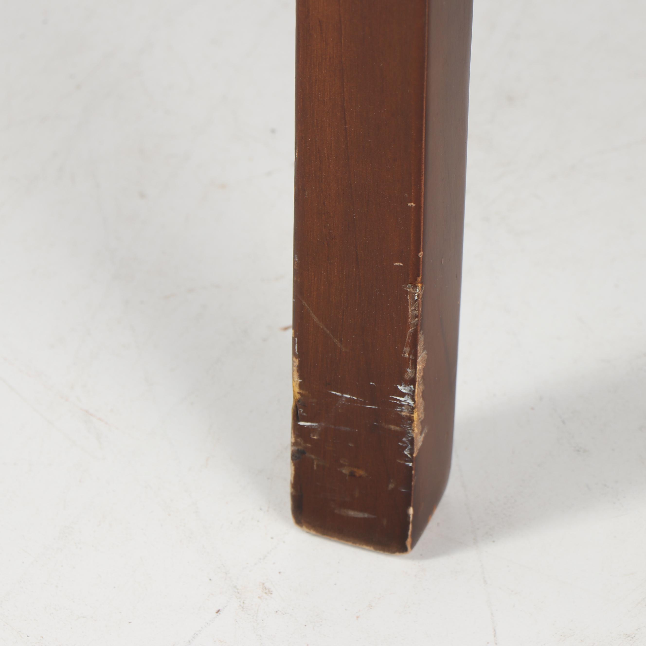 Vintage Brown Vinyl Upholstered Wingback Armchair