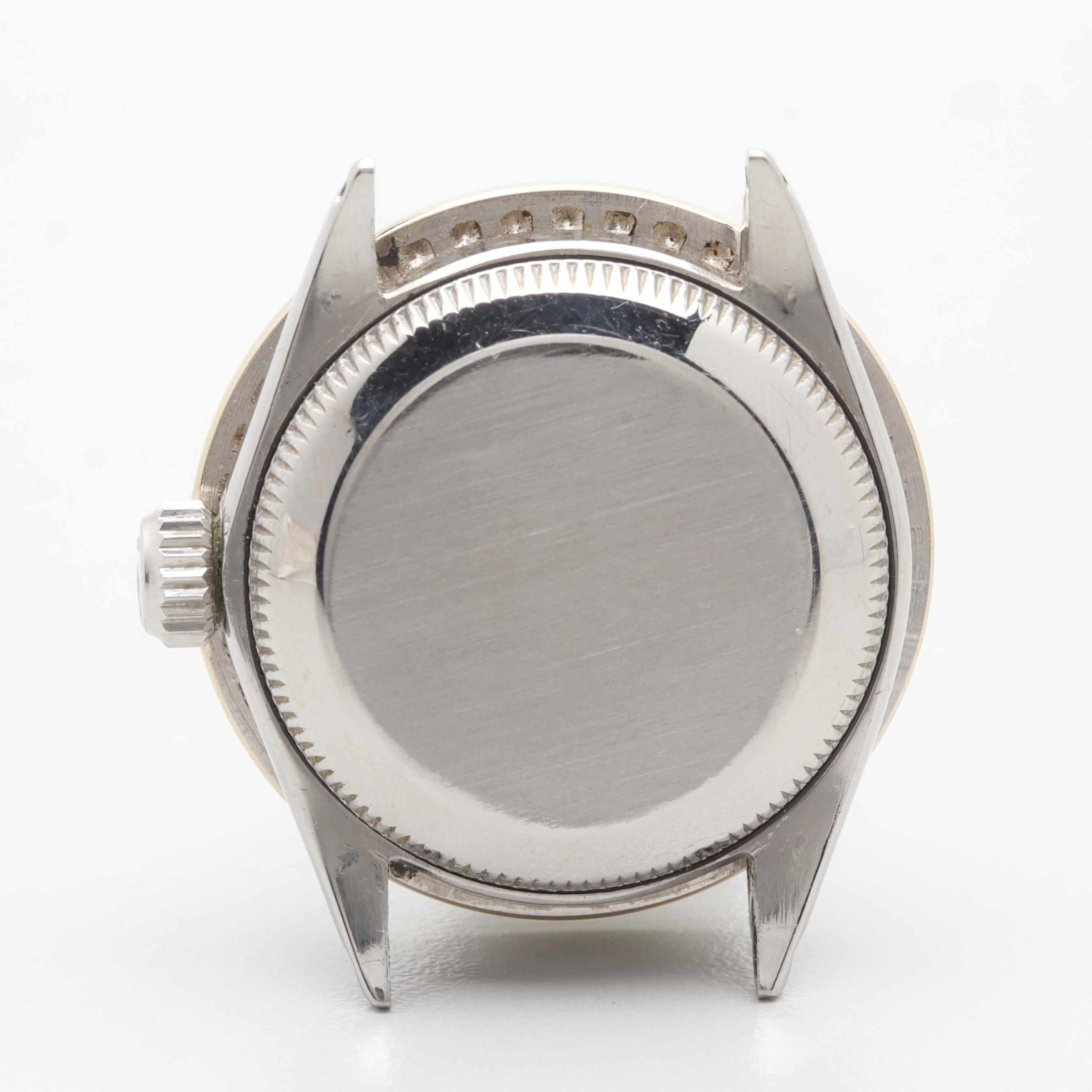 Rolex 14K Gold and Stainless Steel 1.17 CTW Diamond Watch Case and Workings