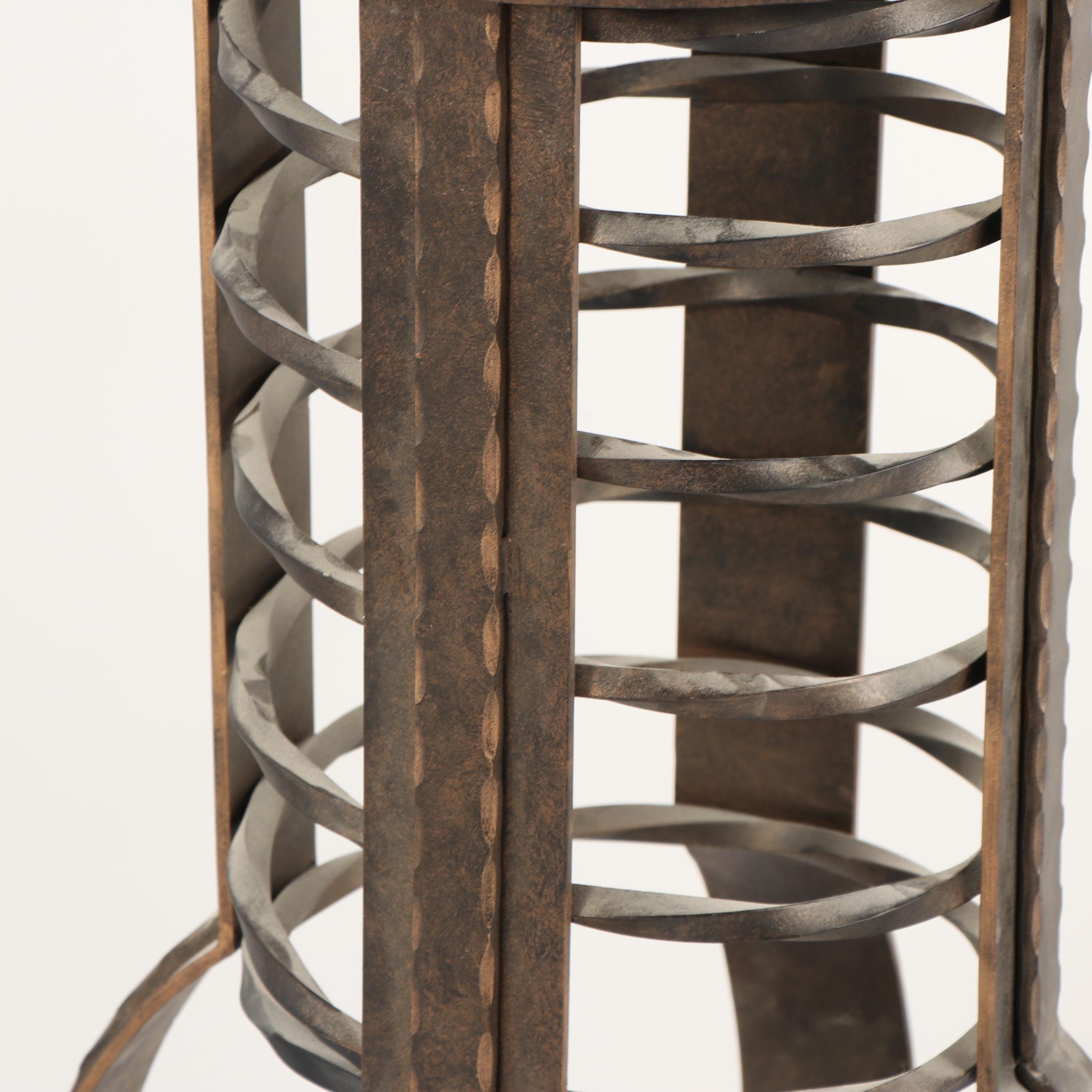 Stone Top Spiral and Finial Pedestal Table