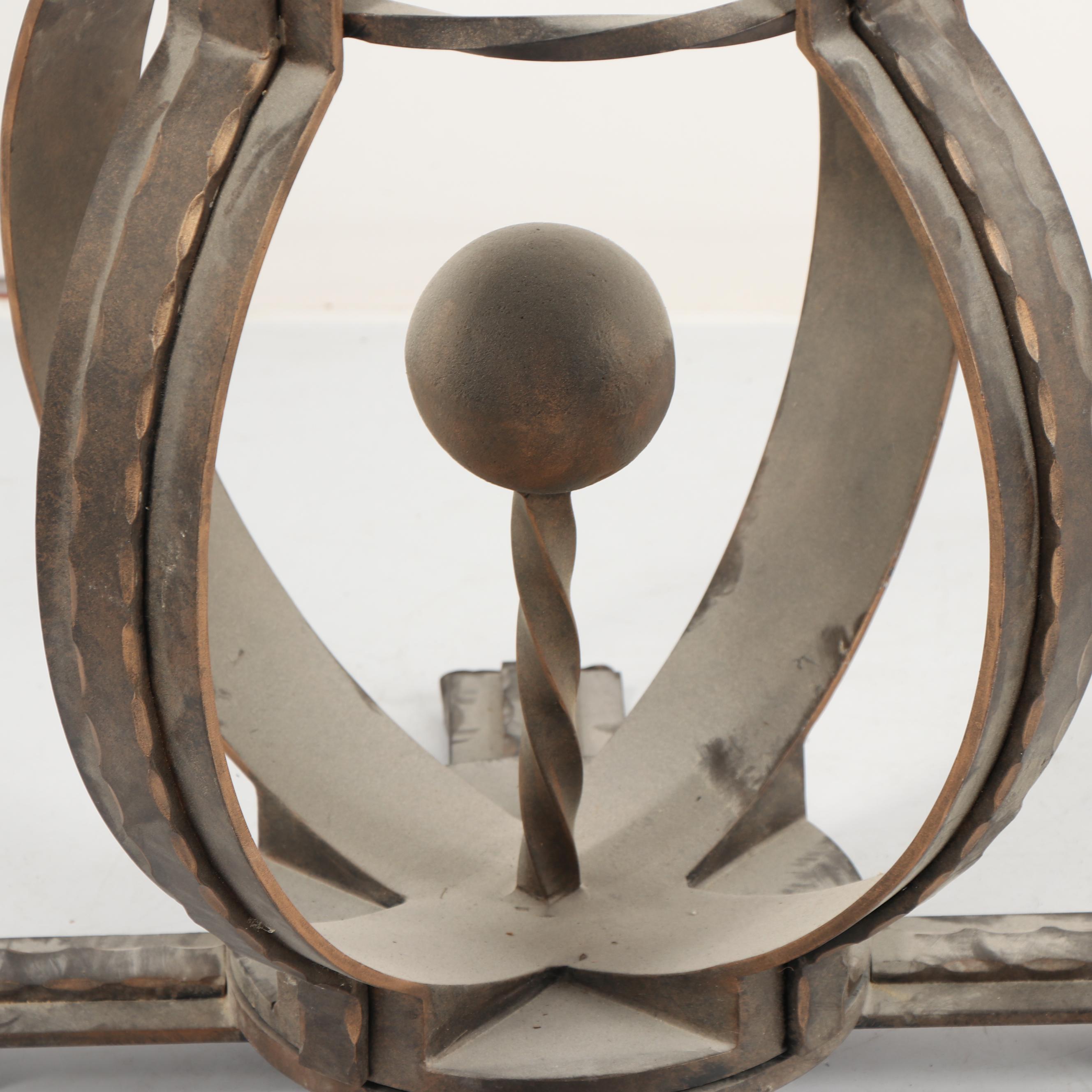 Stone Top Spiral and Finial Pedestal Table