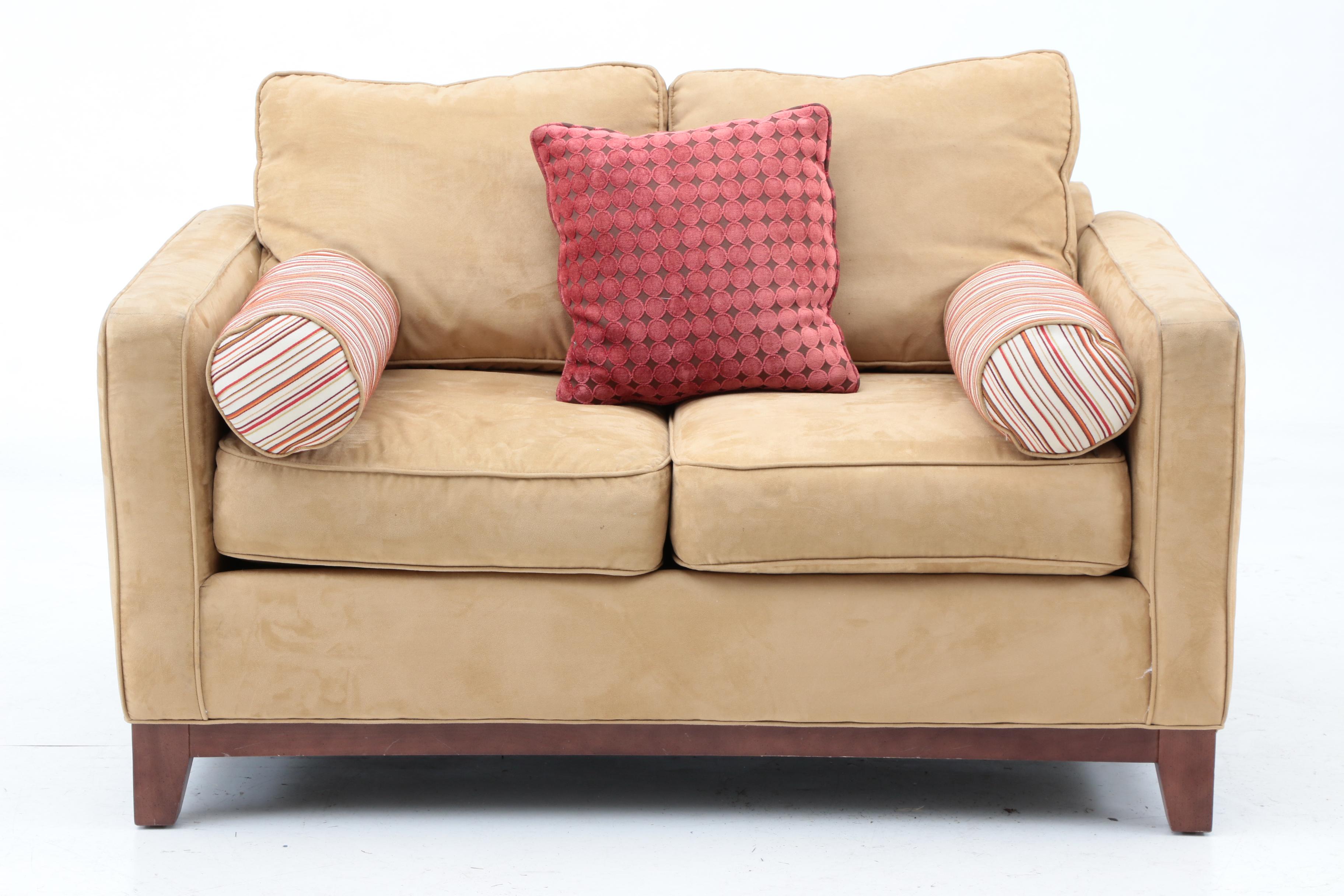Tan Upholstered Loveseat by Norwalk Furniture