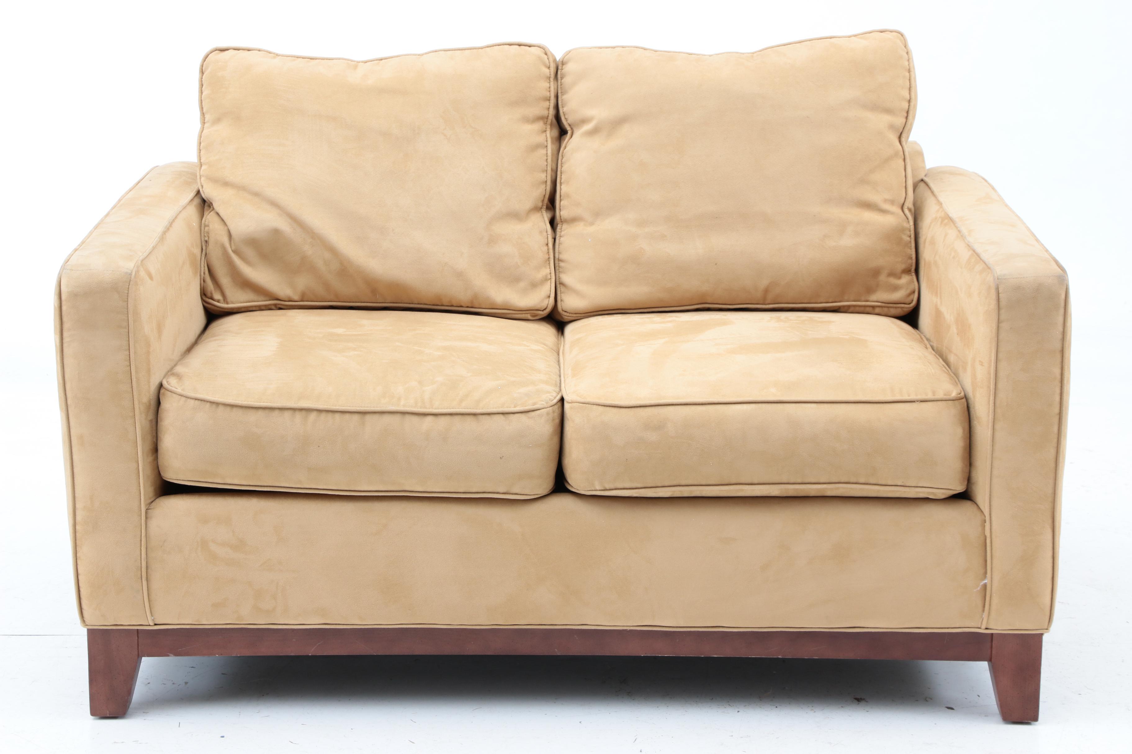 Tan Upholstered Loveseat by Norwalk Furniture