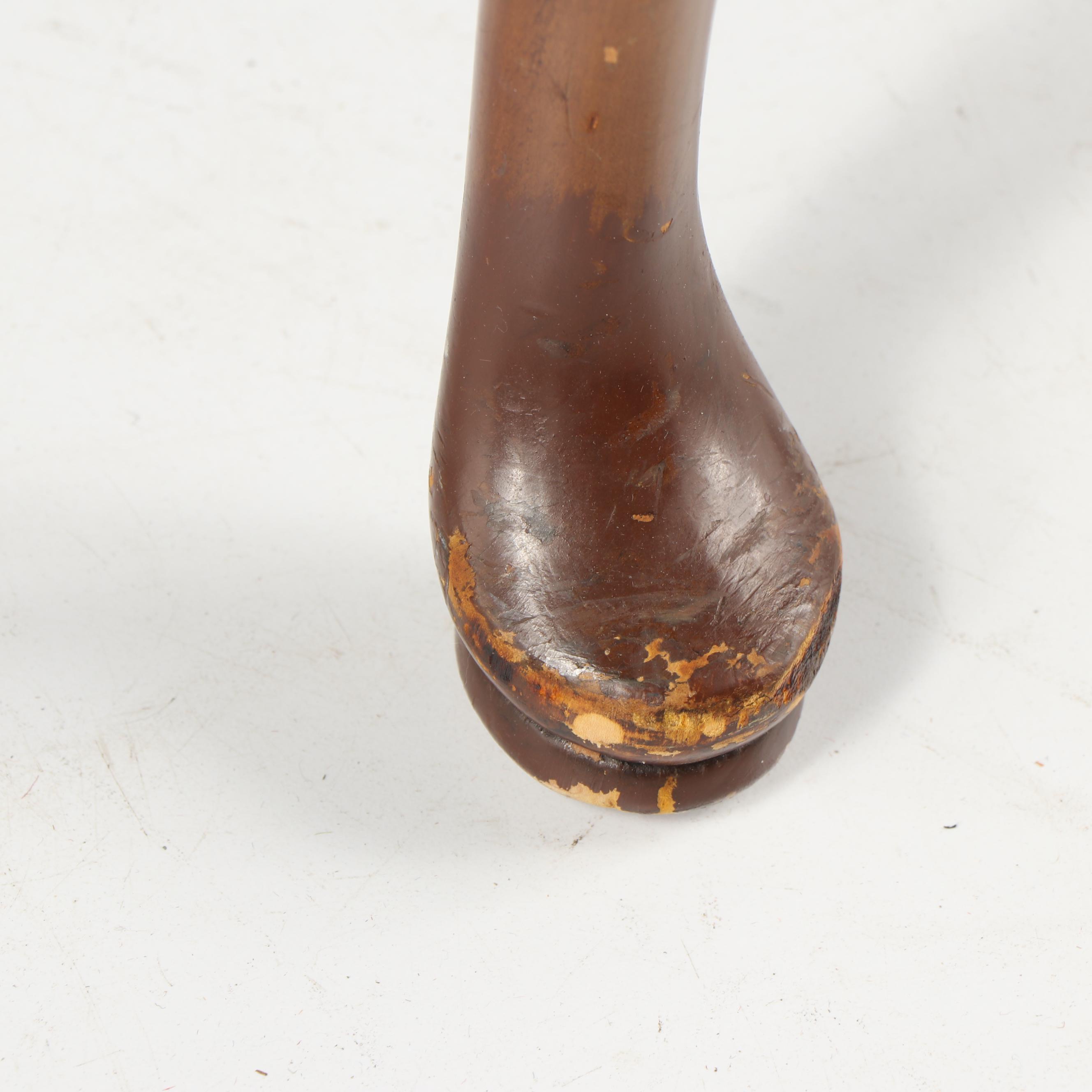 Vintage Brown Vinyl Upholstered Wingback Armchair