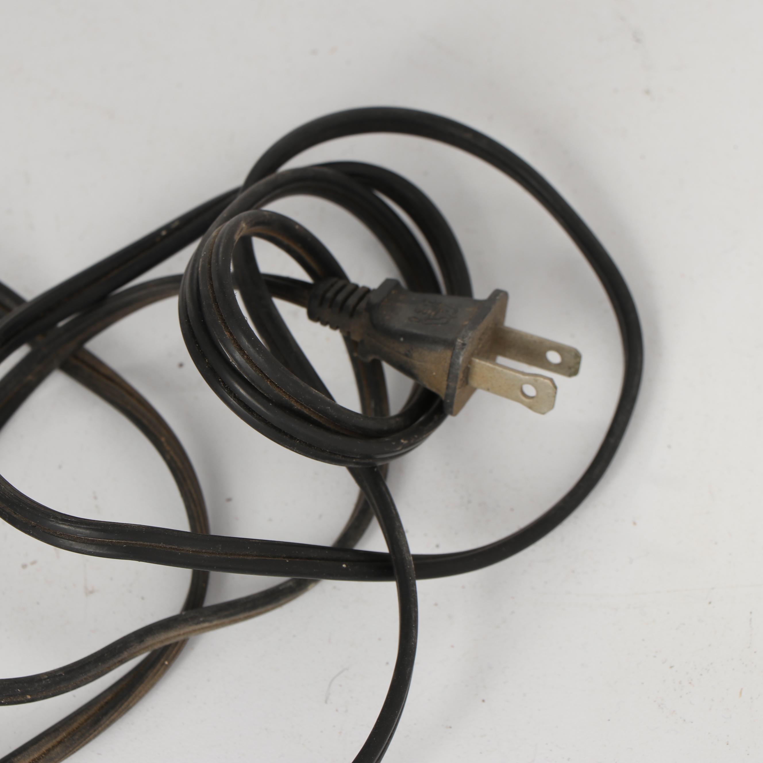 Vintage Painted Stoneware Lidded Table Lamps