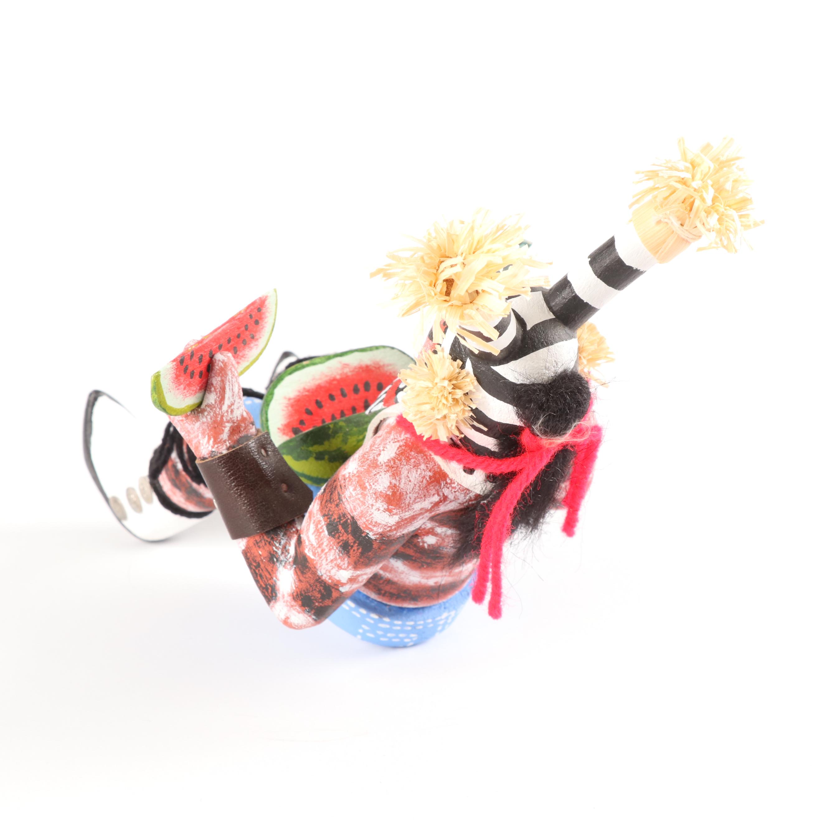 Fletcher Healing Kachina Doll "Seated Hano Clown"