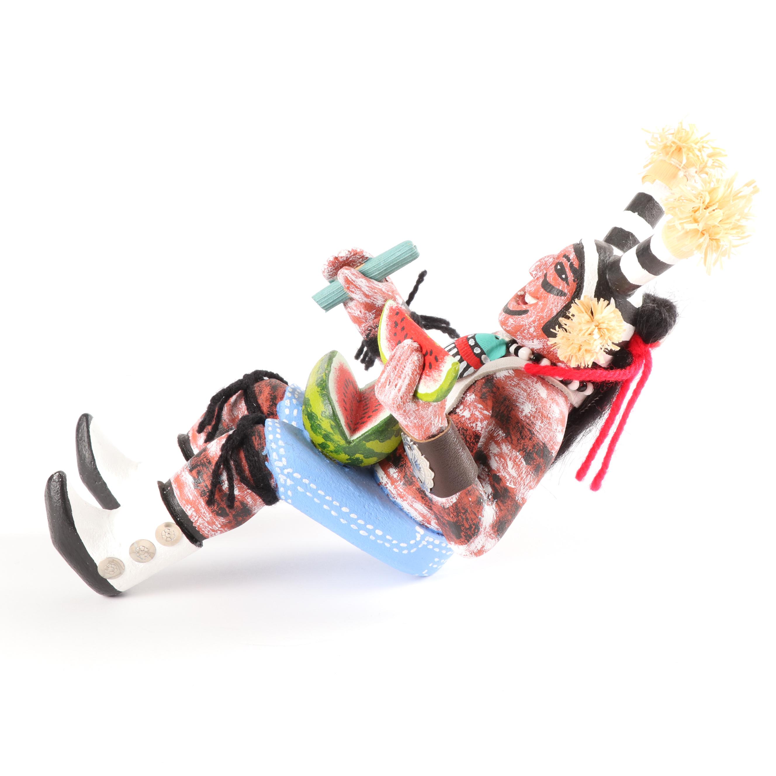 Fletcher Healing Kachina Doll "Seated Hano Clown"