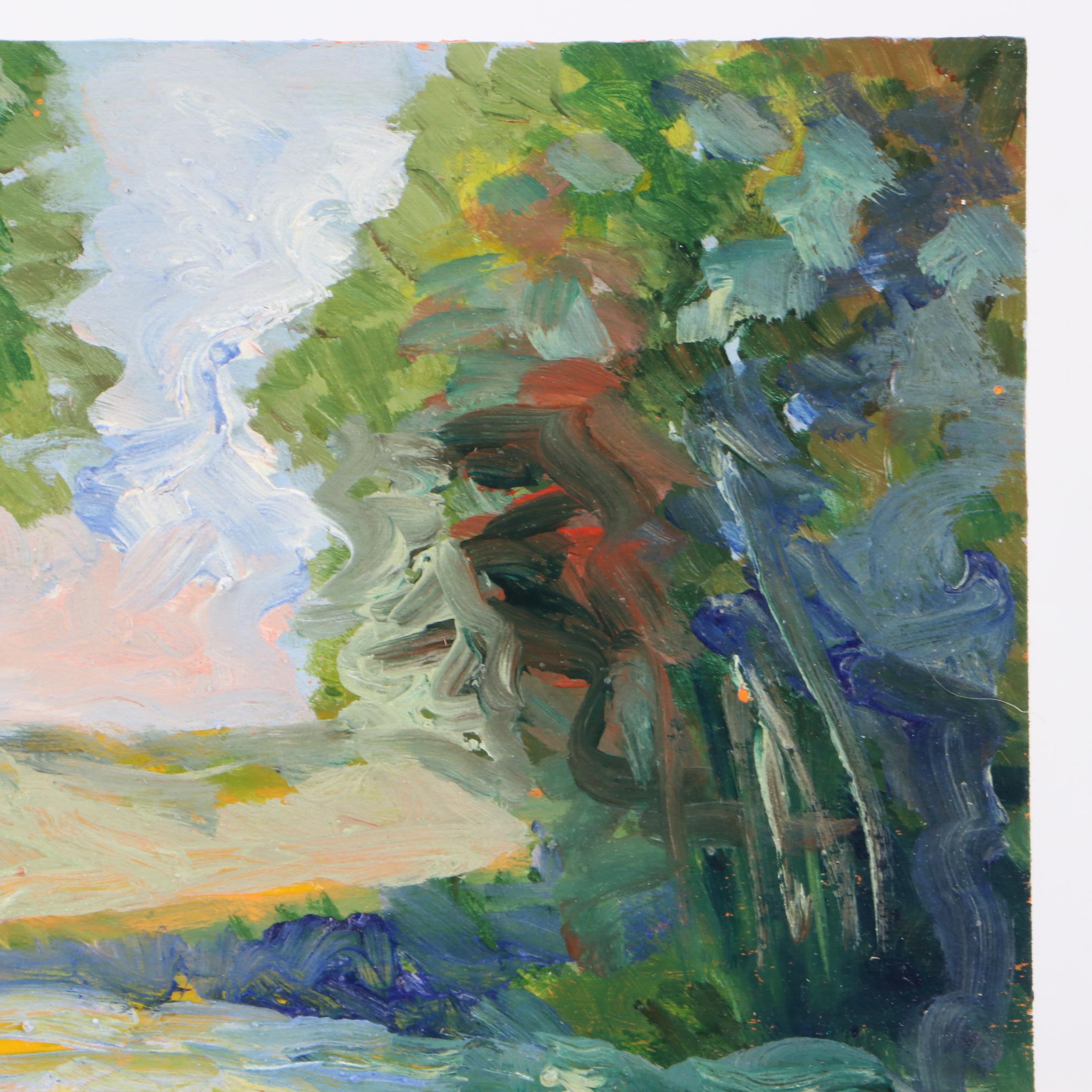 Sulmaz H. Radvand Landscape Acrylic Painting