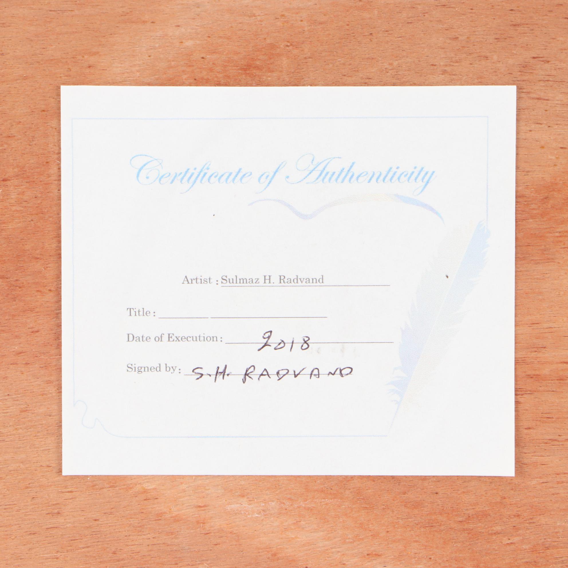 Sulmaz H. Radvand Landscape Acrylic Painting