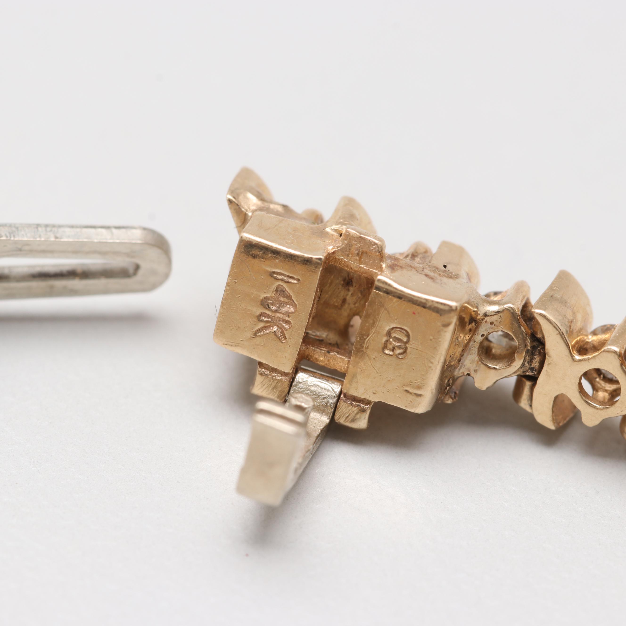 14K Yellow Gold 1.96 CTW Diamond Bracelet