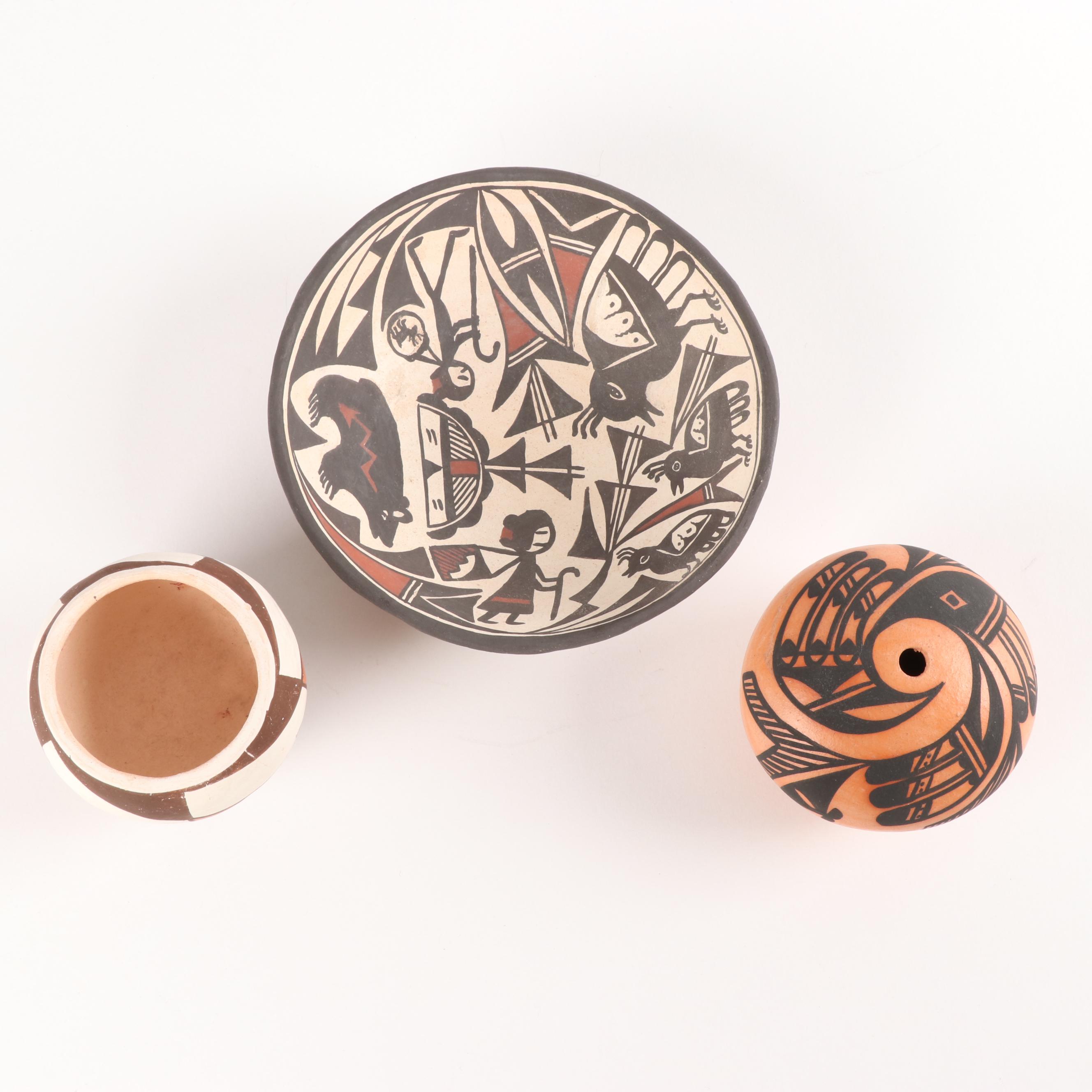 Acoma Pueblo Polychrome Pottery