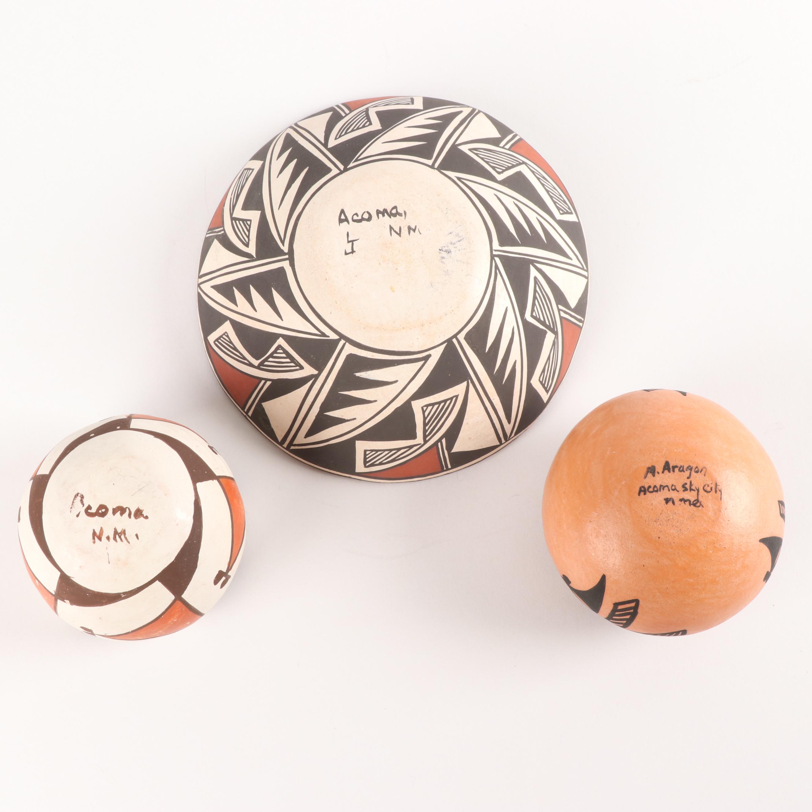 Acoma Pueblo Polychrome Pottery