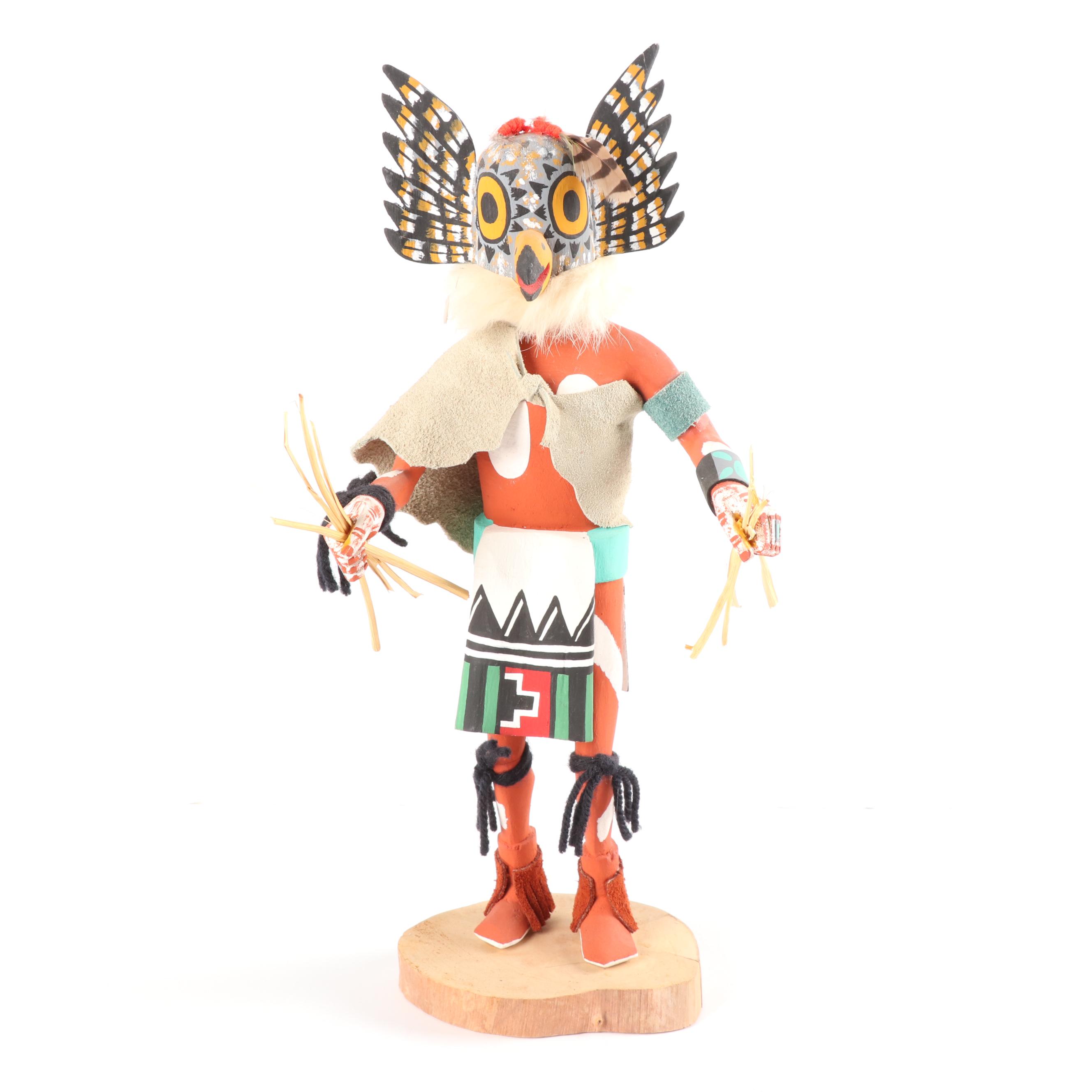 Signed Kachina Style Doll "Owl"