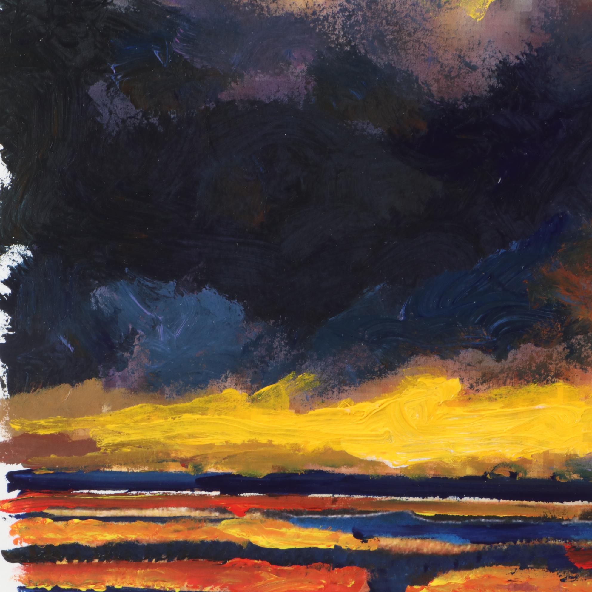 Robert Lackney Embellished Giclee "Sky at Compline"