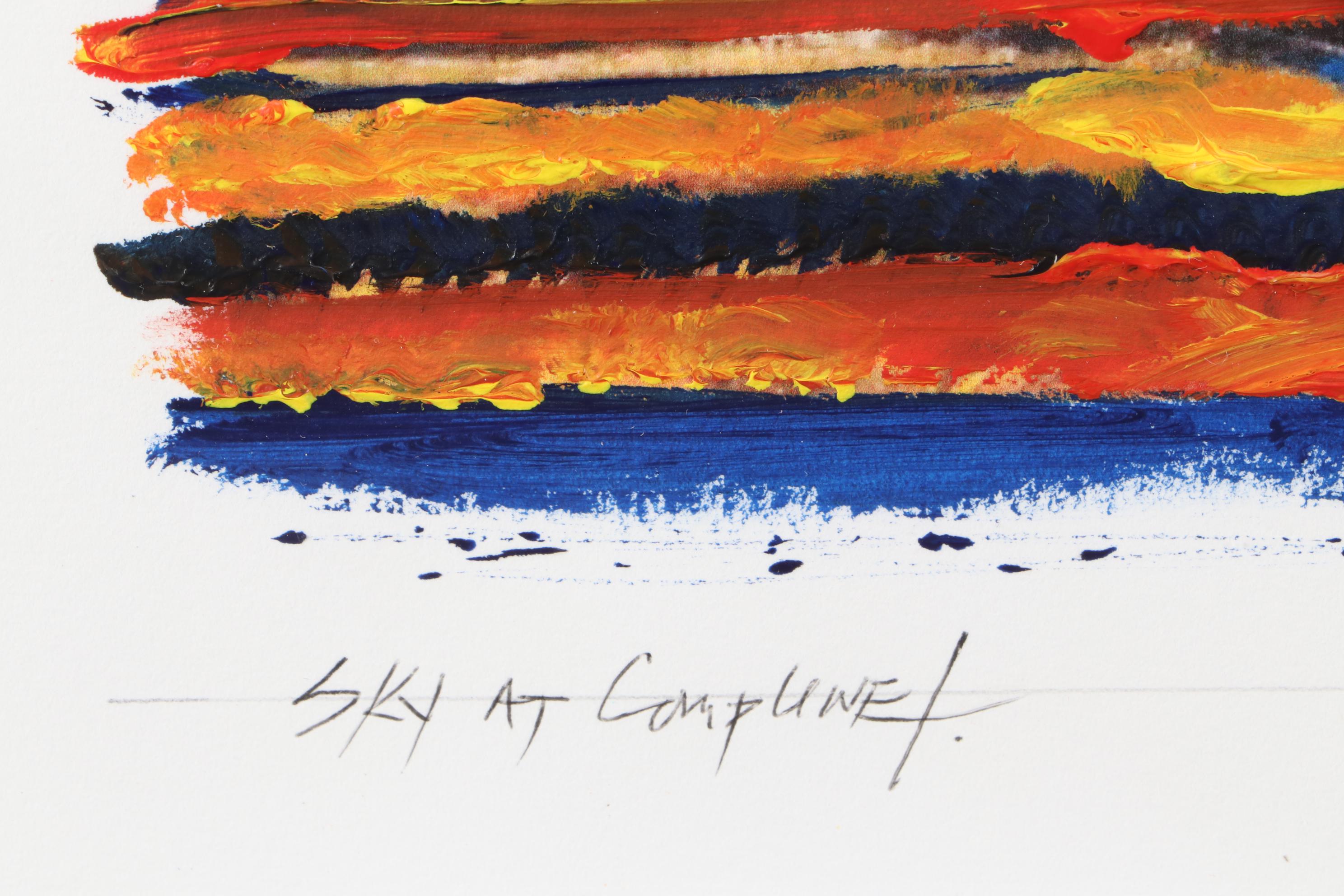 Robert Lackney Embellished Giclee "Sky at Compline"