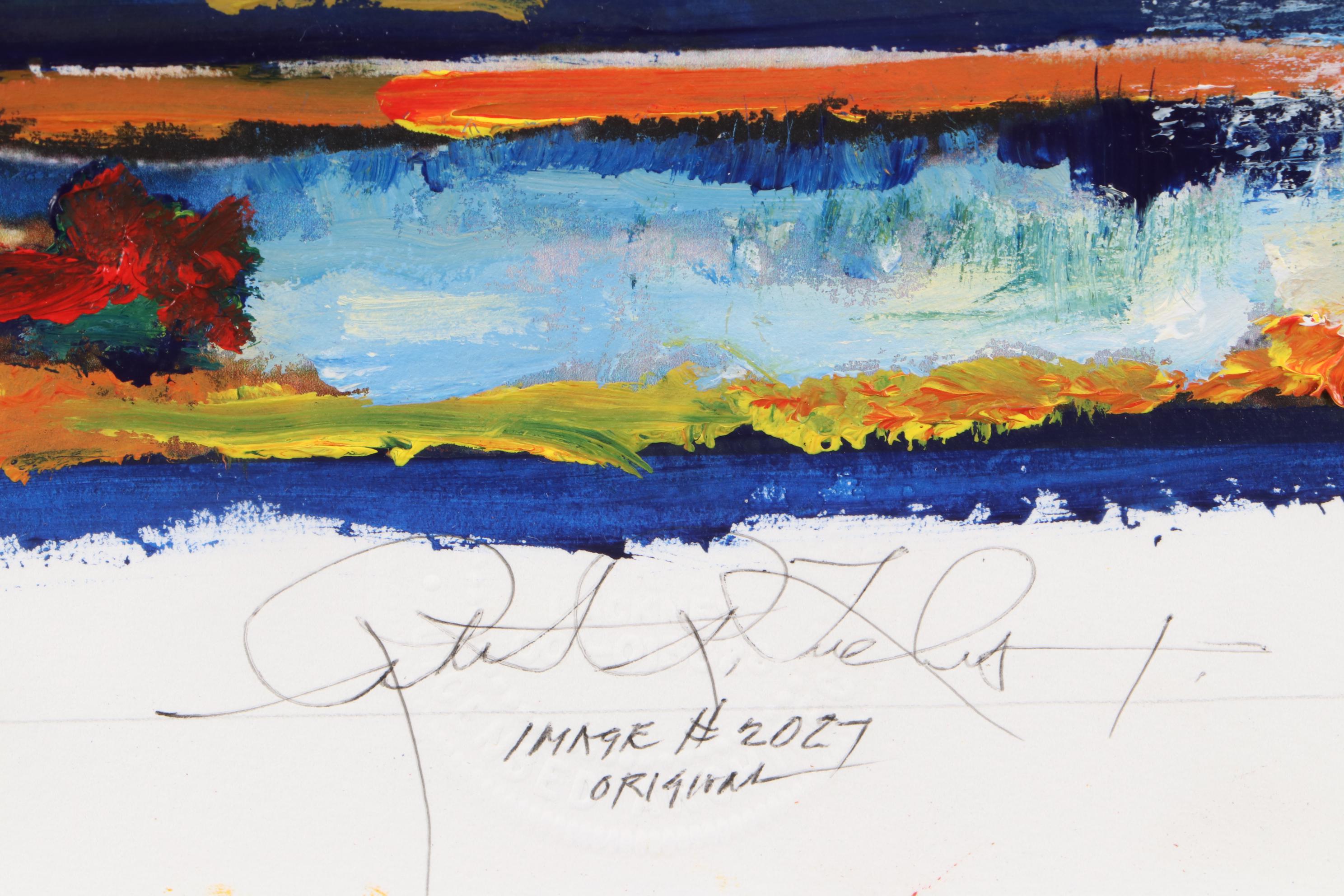 Robert Lackney Embellished Giclee "Sky at Compline"