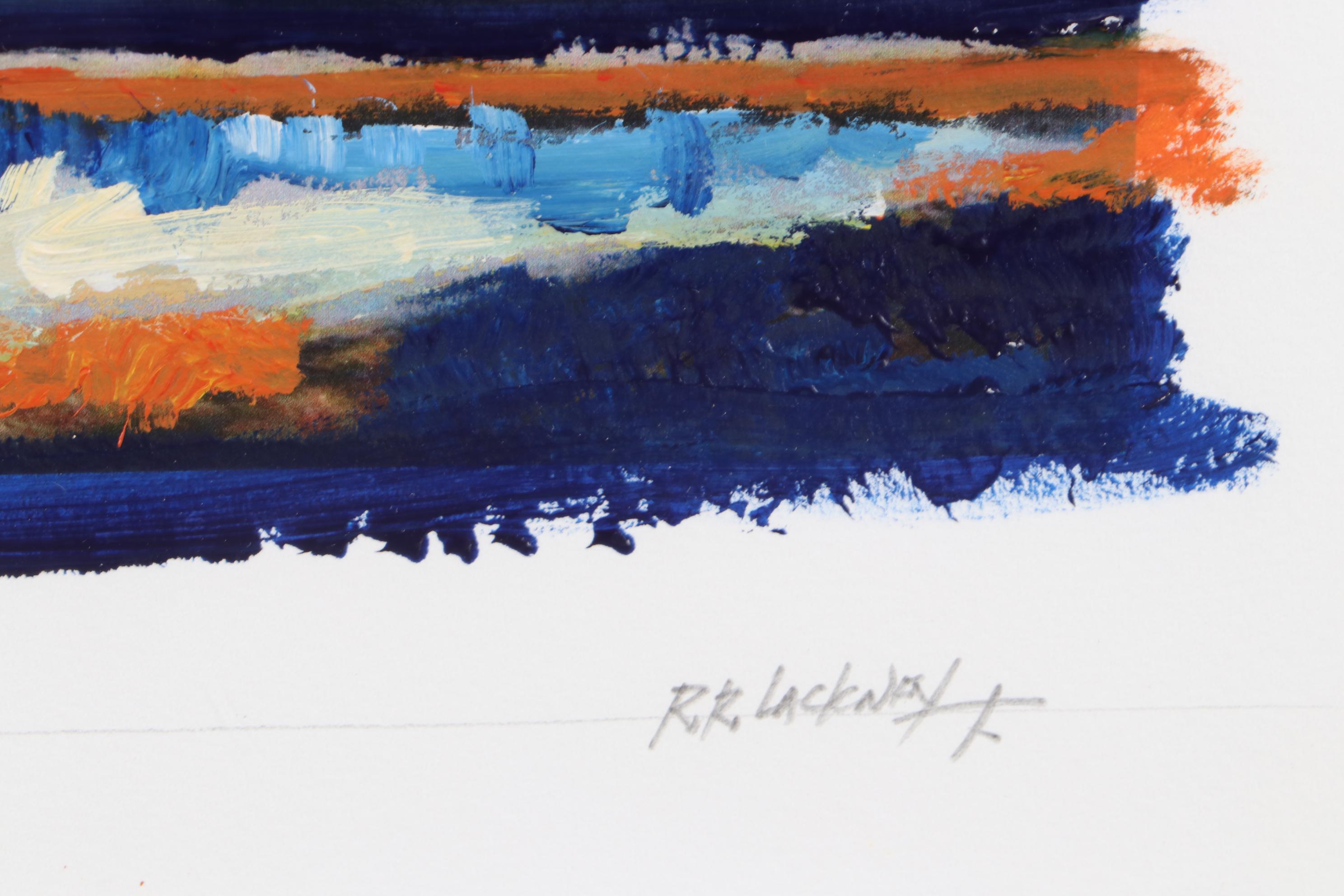 Robert Lackney Embellished Giclee "Sky at Compline"