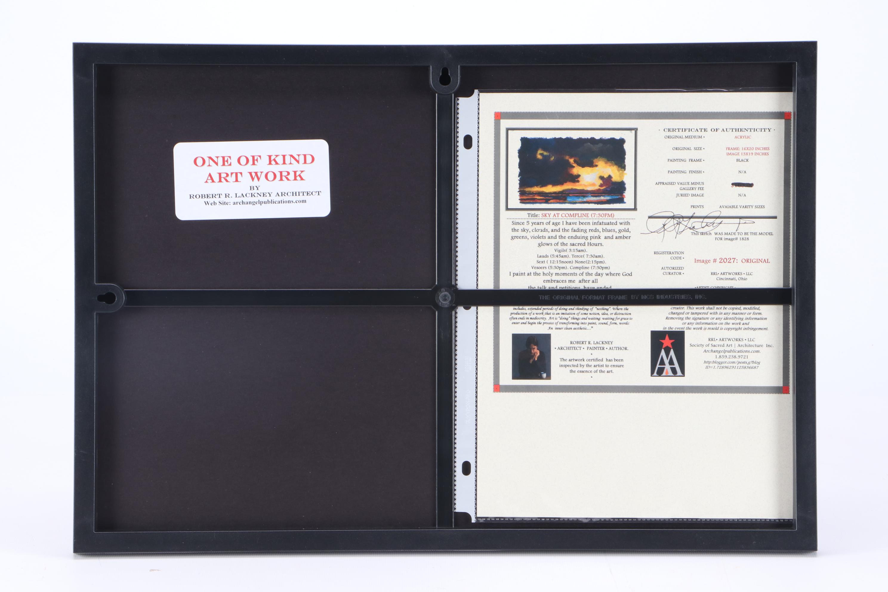 Robert Lackney Embellished Giclee "Sky at Compline"