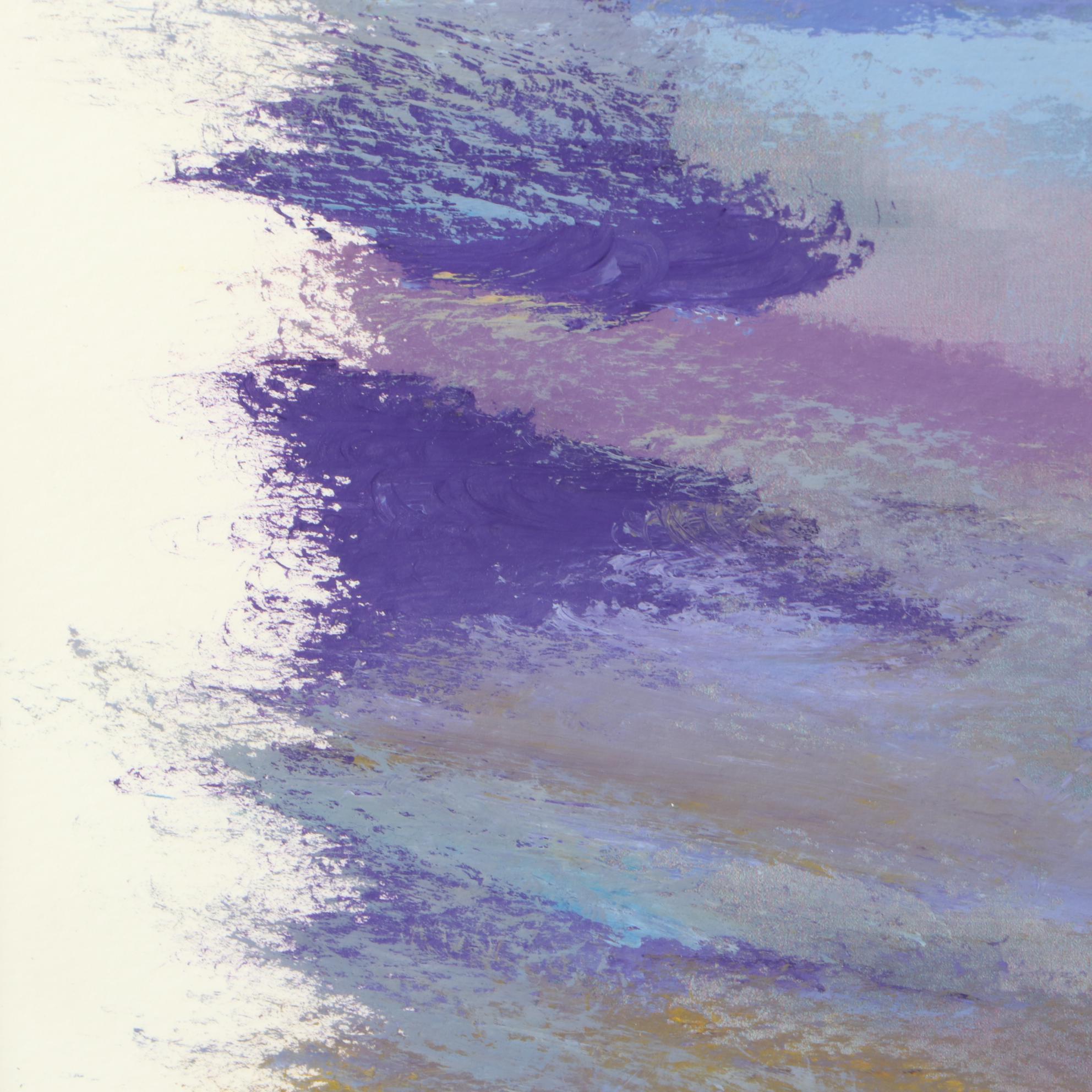 Robert Lackney Embellished Giclee "Light Fades Into Love"