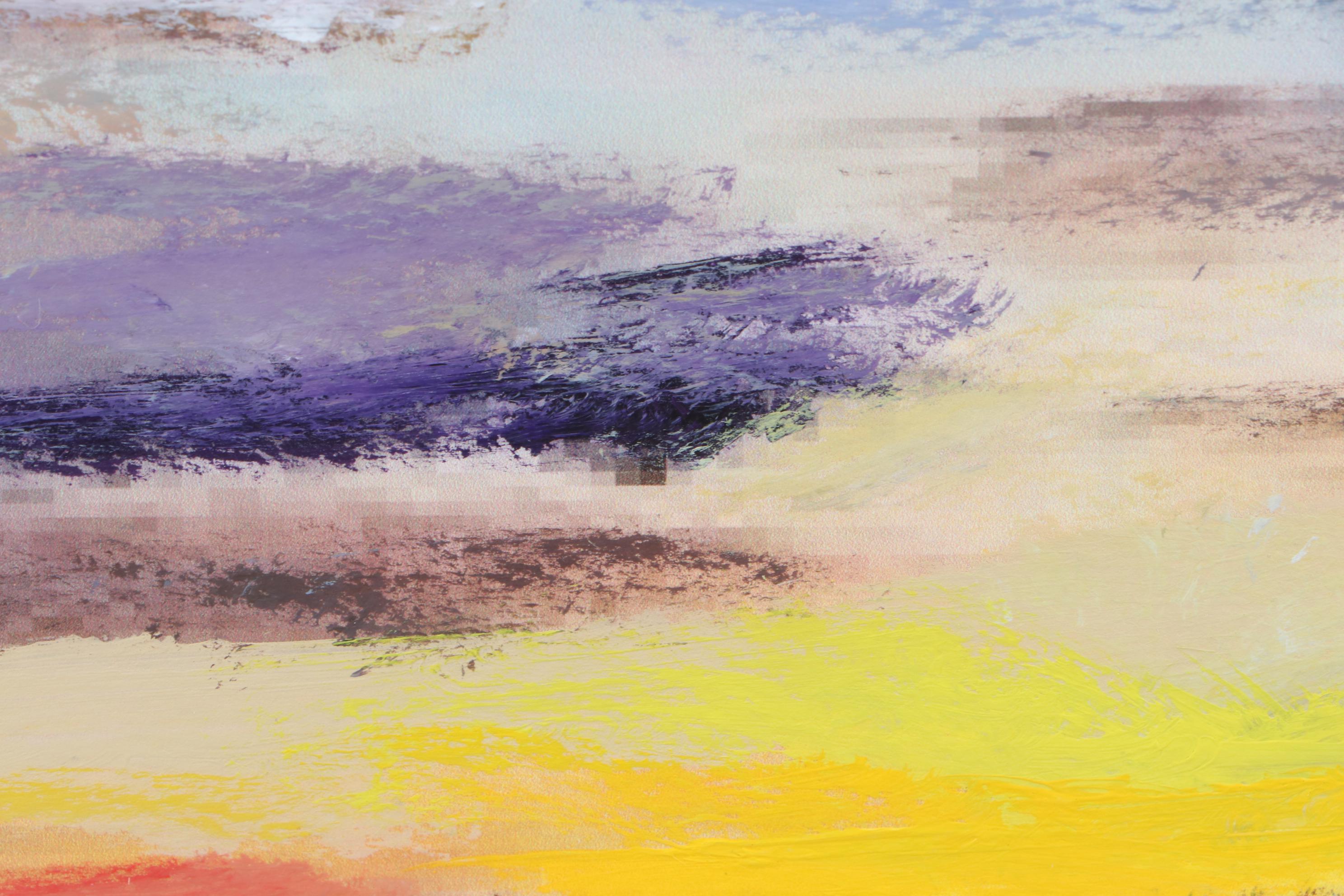 Robert Lackney Embellished Giclee "Light Fades Into Love"