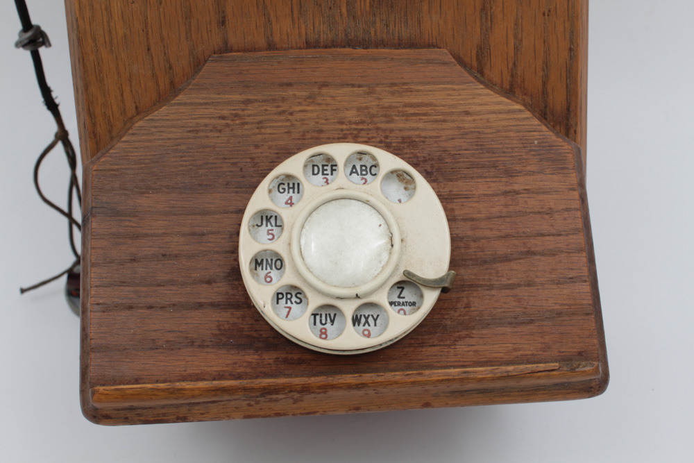 Kellogg Hand Crank Wall Phone with Rotary Dial