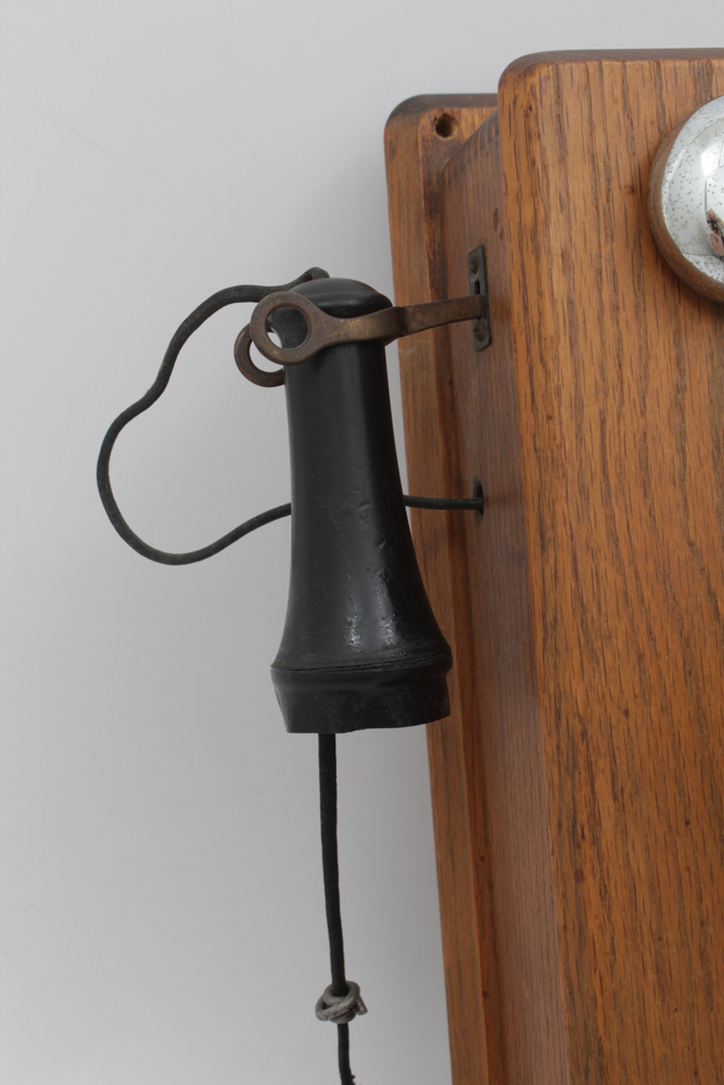 Kellogg Hand Crank Wall Phone with Rotary Dial