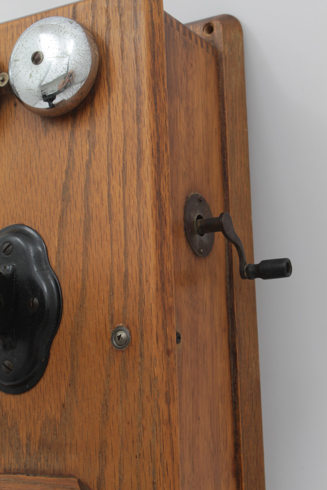 Kellogg Hand Crank Wall Phone with Rotary Dial